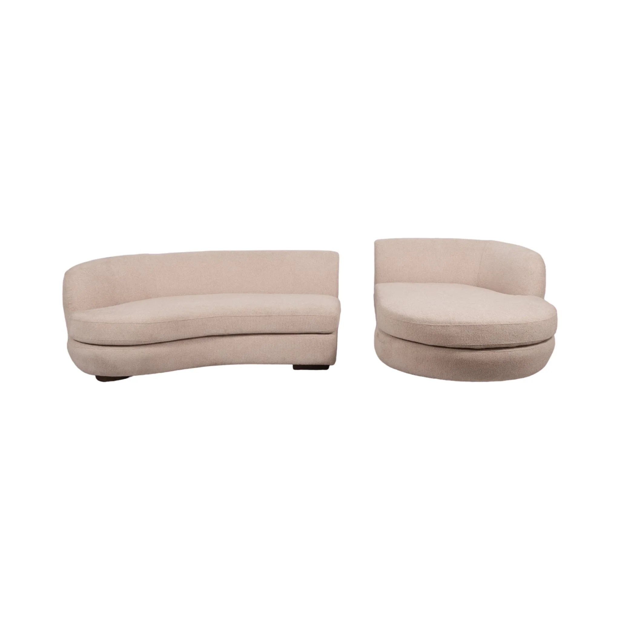 118" Raf Chaise Sofa, Blush 2 Bx - Image 2