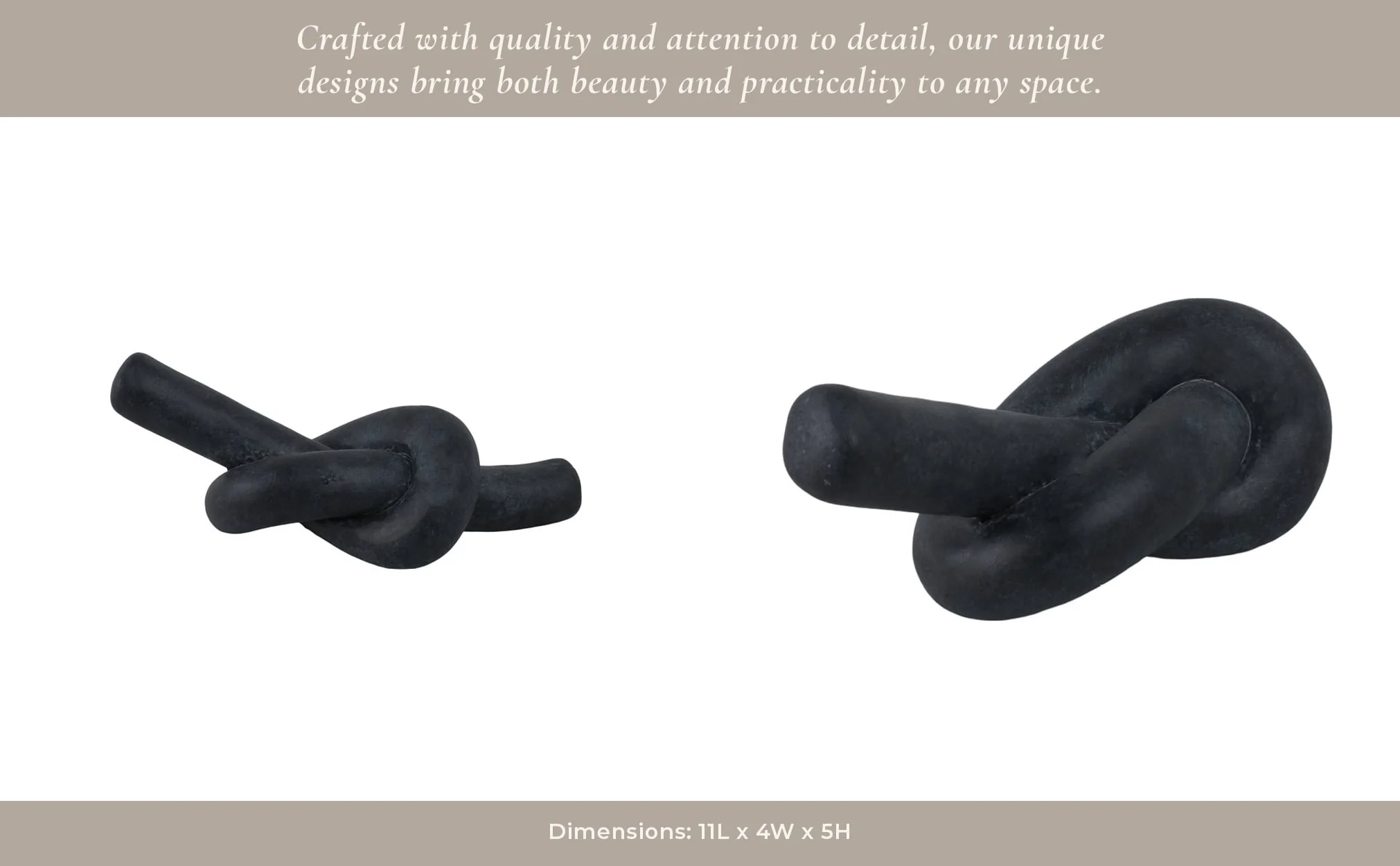 11x5" Knot, Black - Image 11