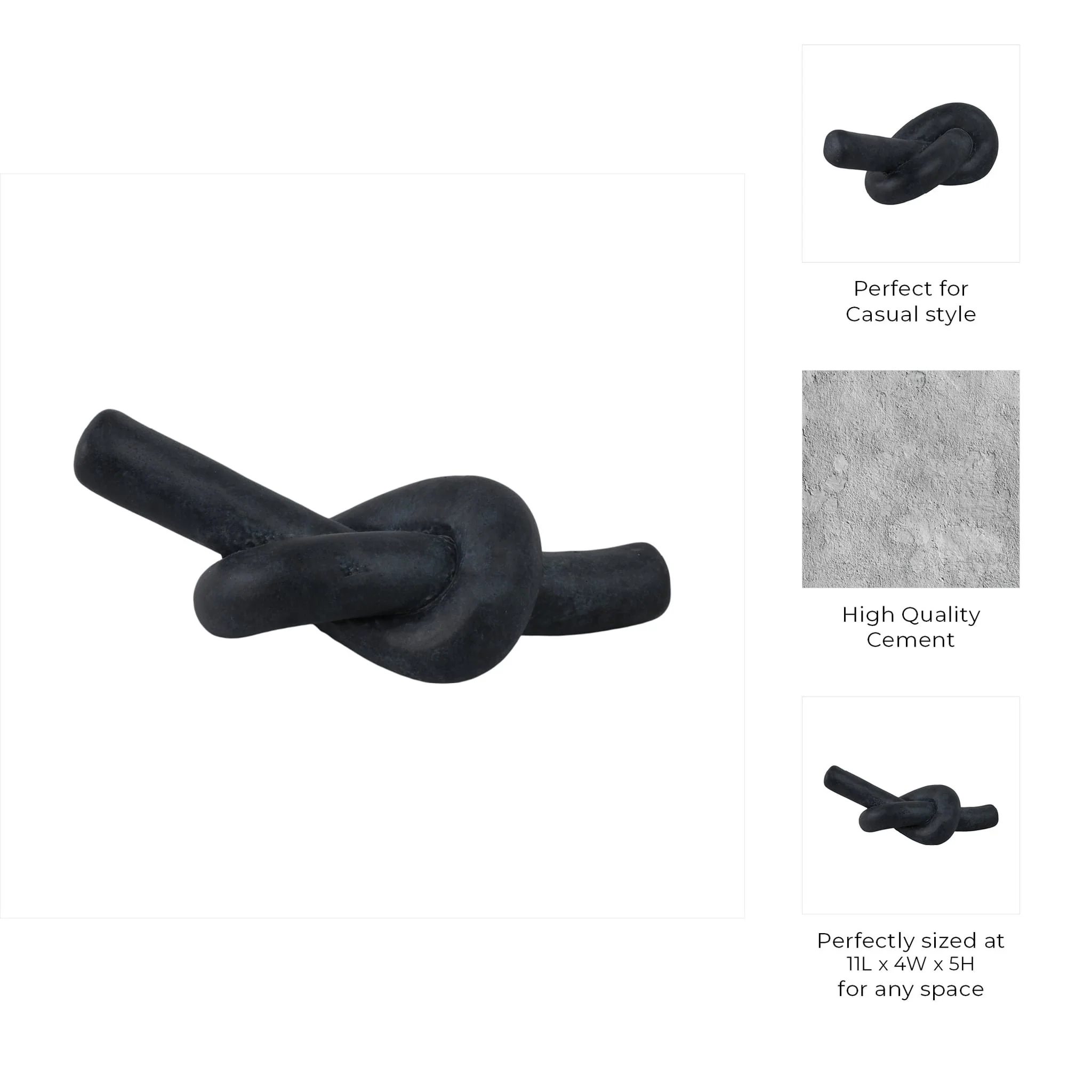 11x5" Knot, Black - Image 8
