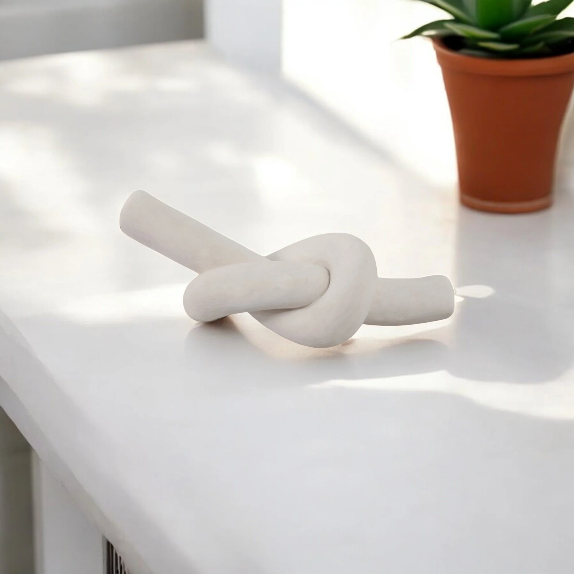 11x5" Knot, White - Image 10