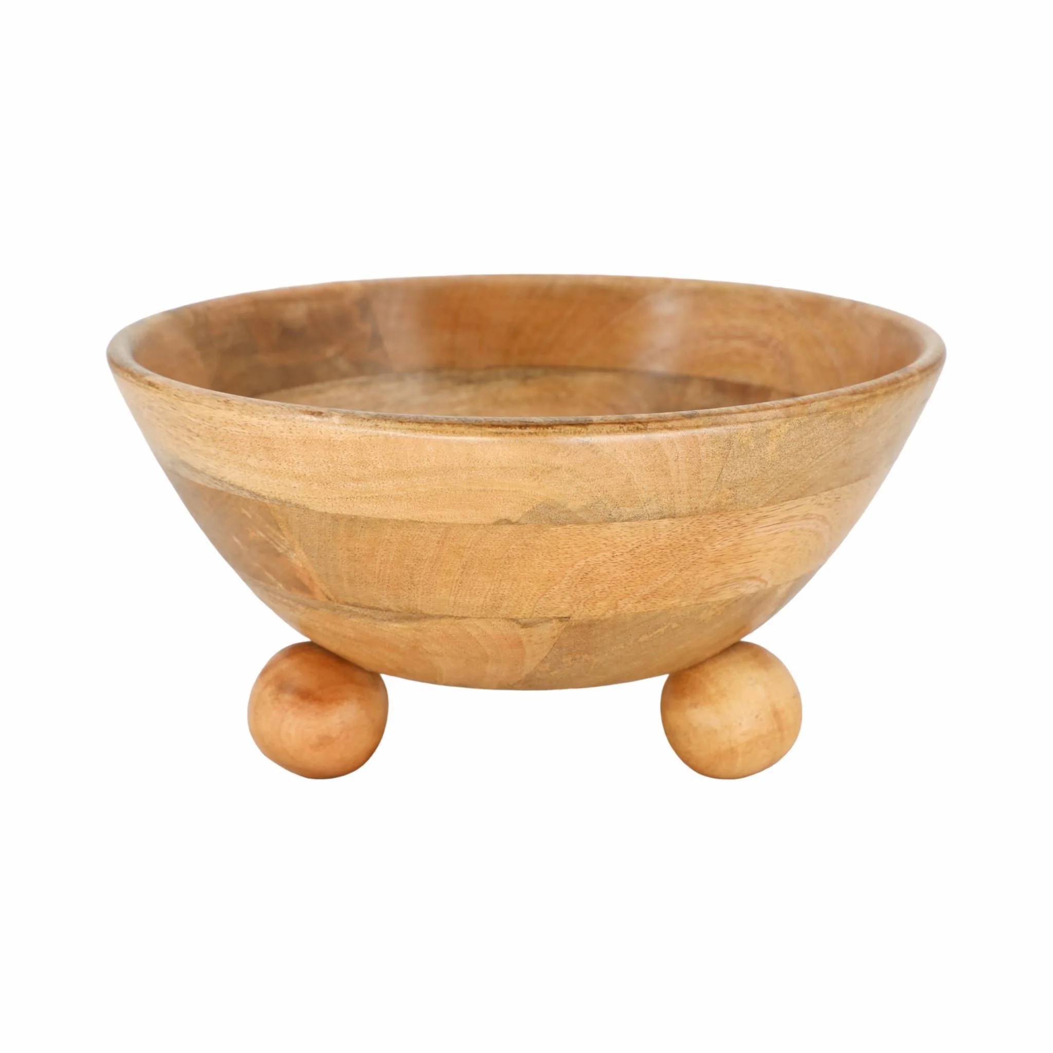 12" Bowl With Ball Feet, Nat - Image 3