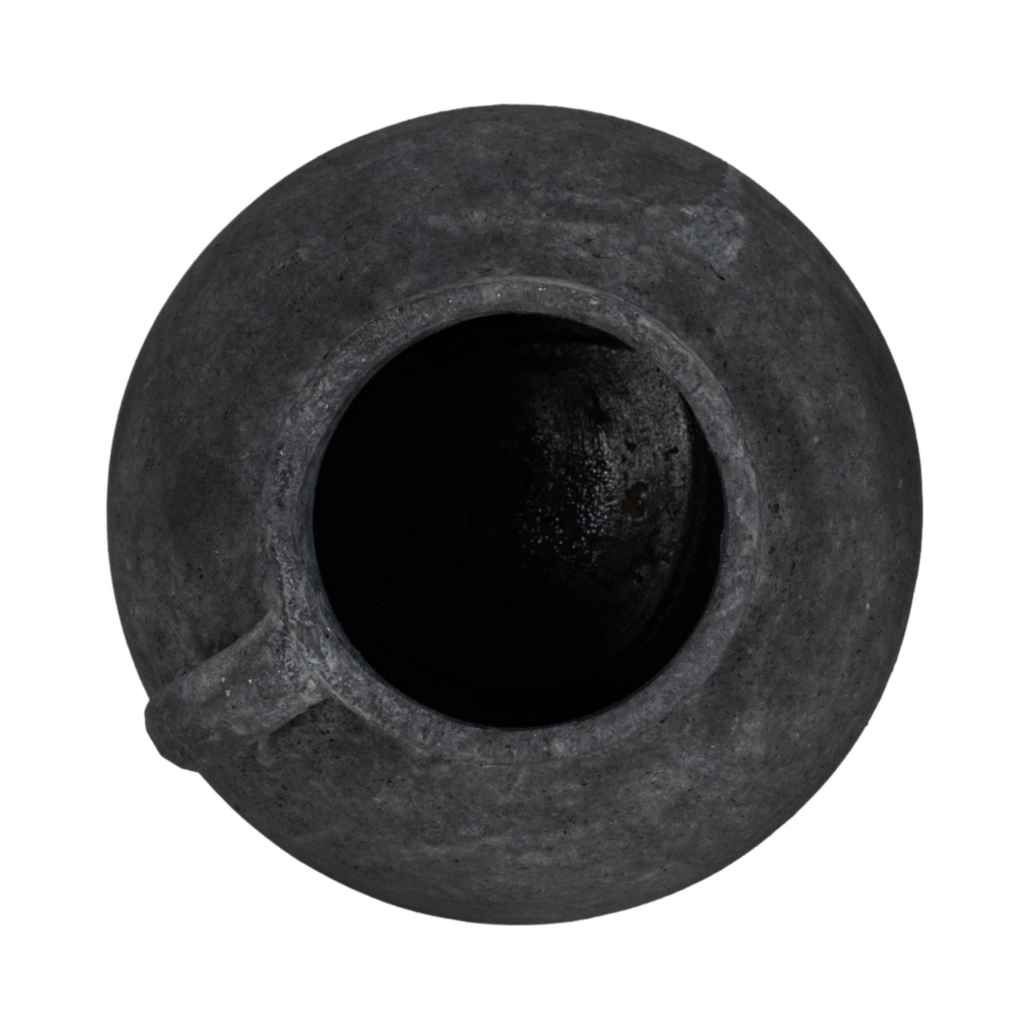 12" Bulbous Jug With Handle, Black - Image 6