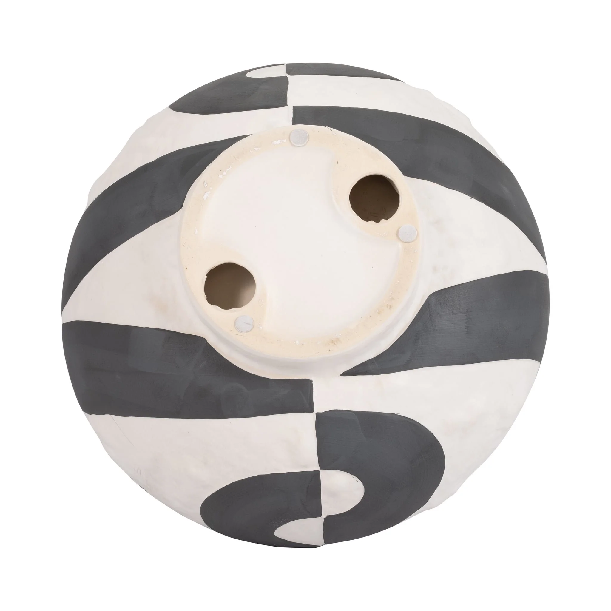 12" Contemporary Deep Bowl, Black/white - Image 7