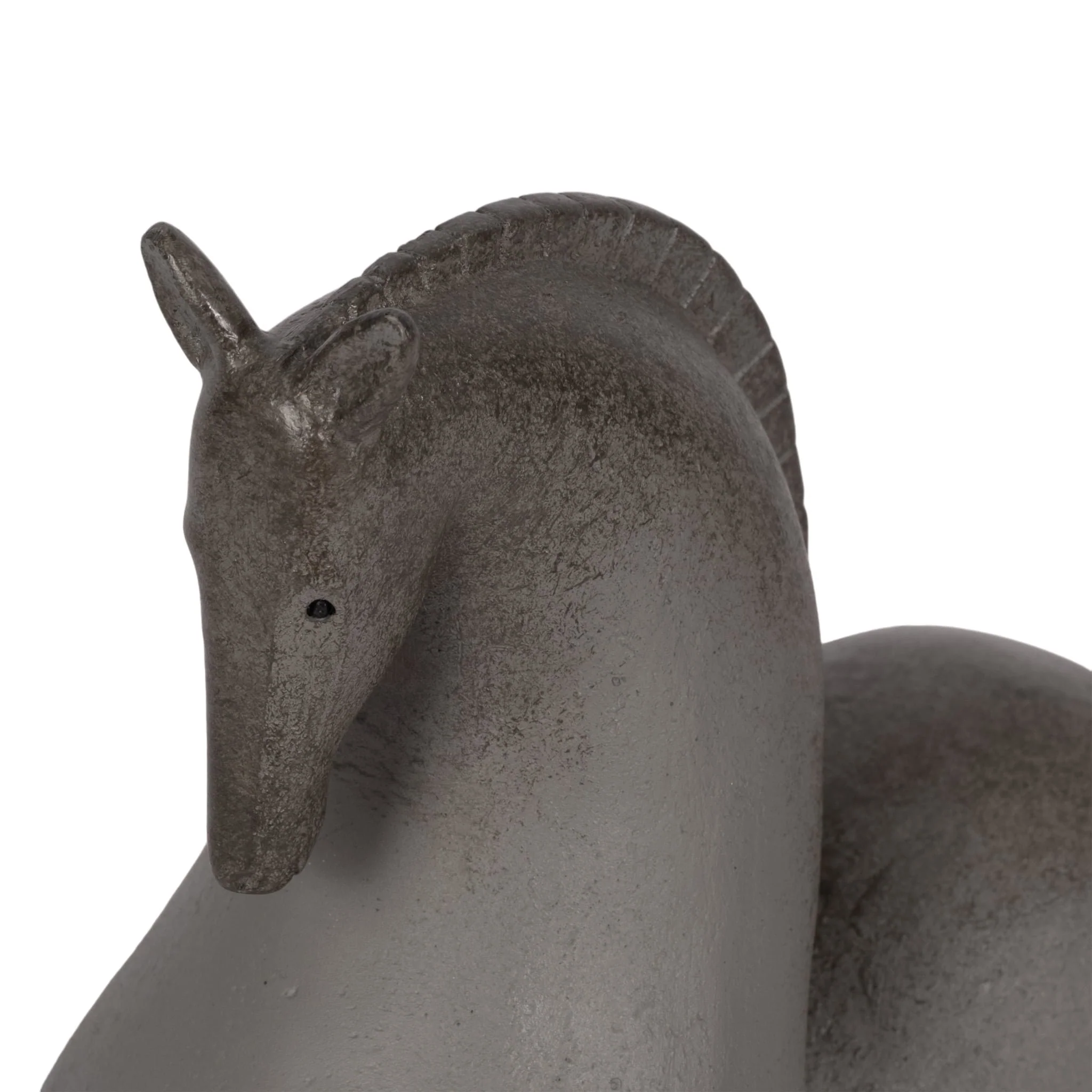 12" Curved Horse, Grey - Image 5