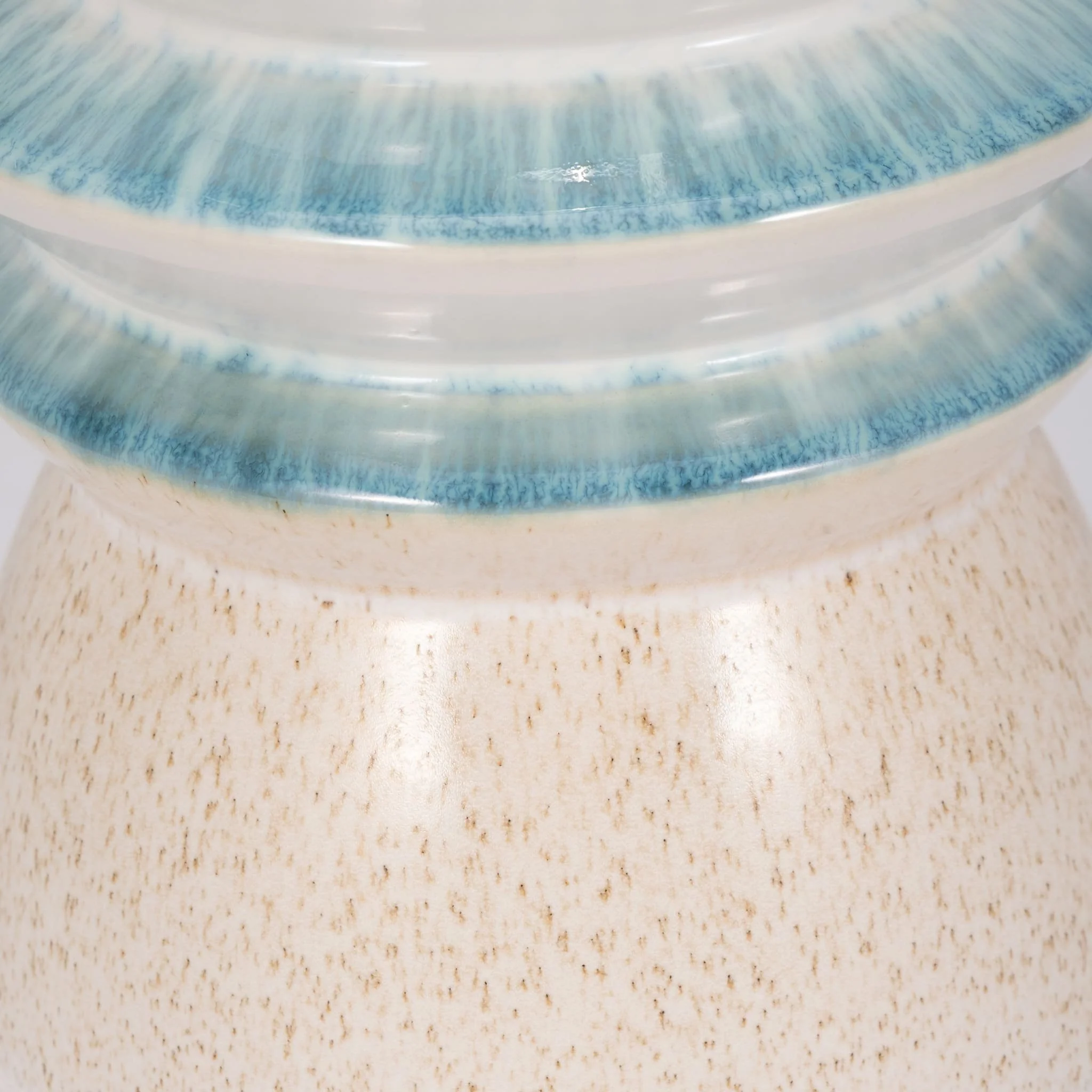 12" Fluted Top Vase Reactive Finish, Multi - Image 4
