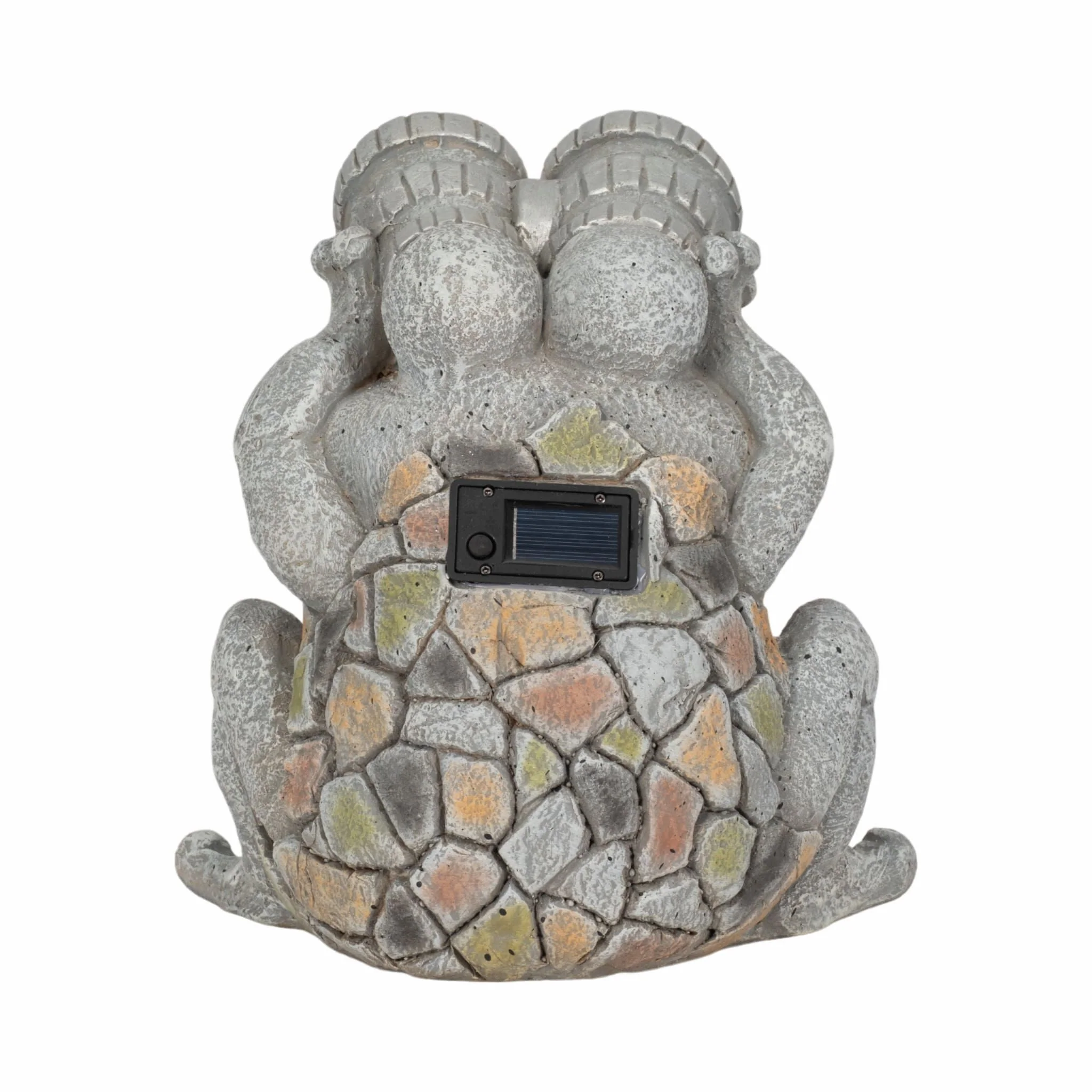 12" Frog With Solar Goggles, Multi - Image 5