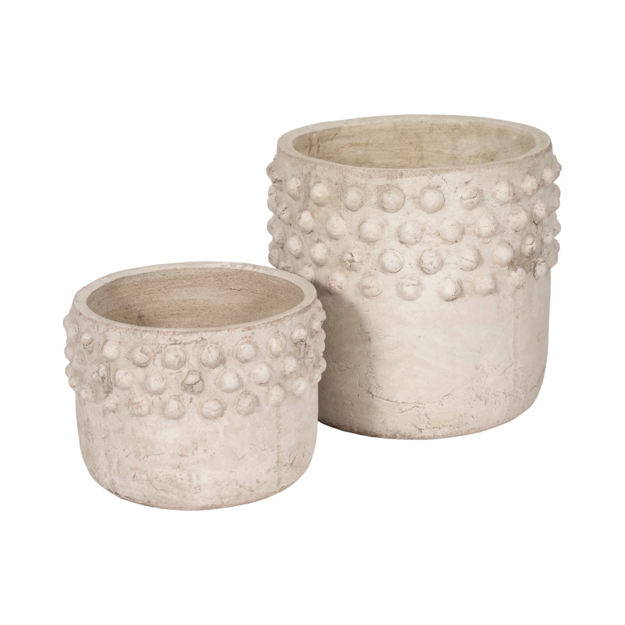 12" Half Bubble Weathered Planter, Ivor - Image 7
