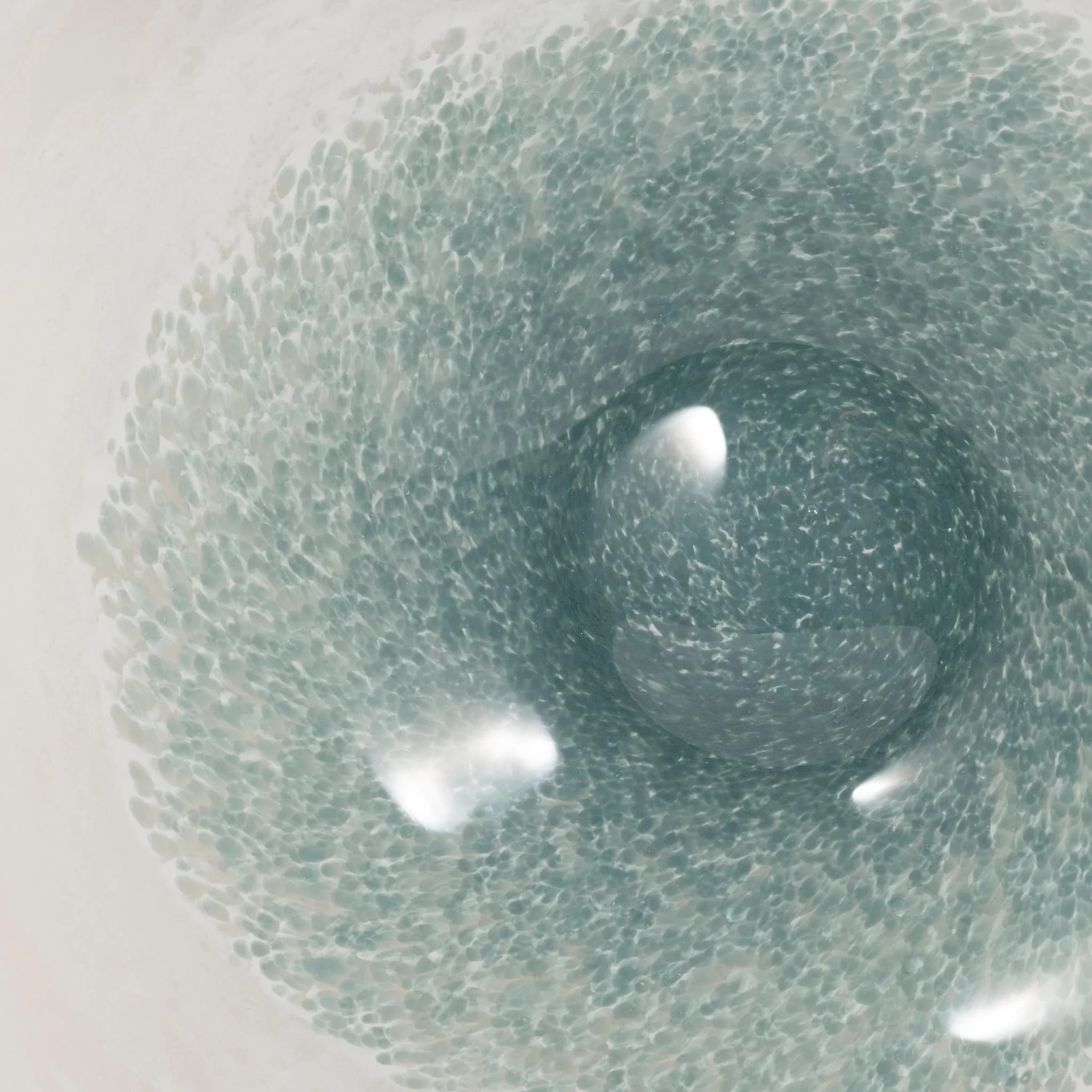 12" Light Blue Waters Bowl, Blue/white - Image 4