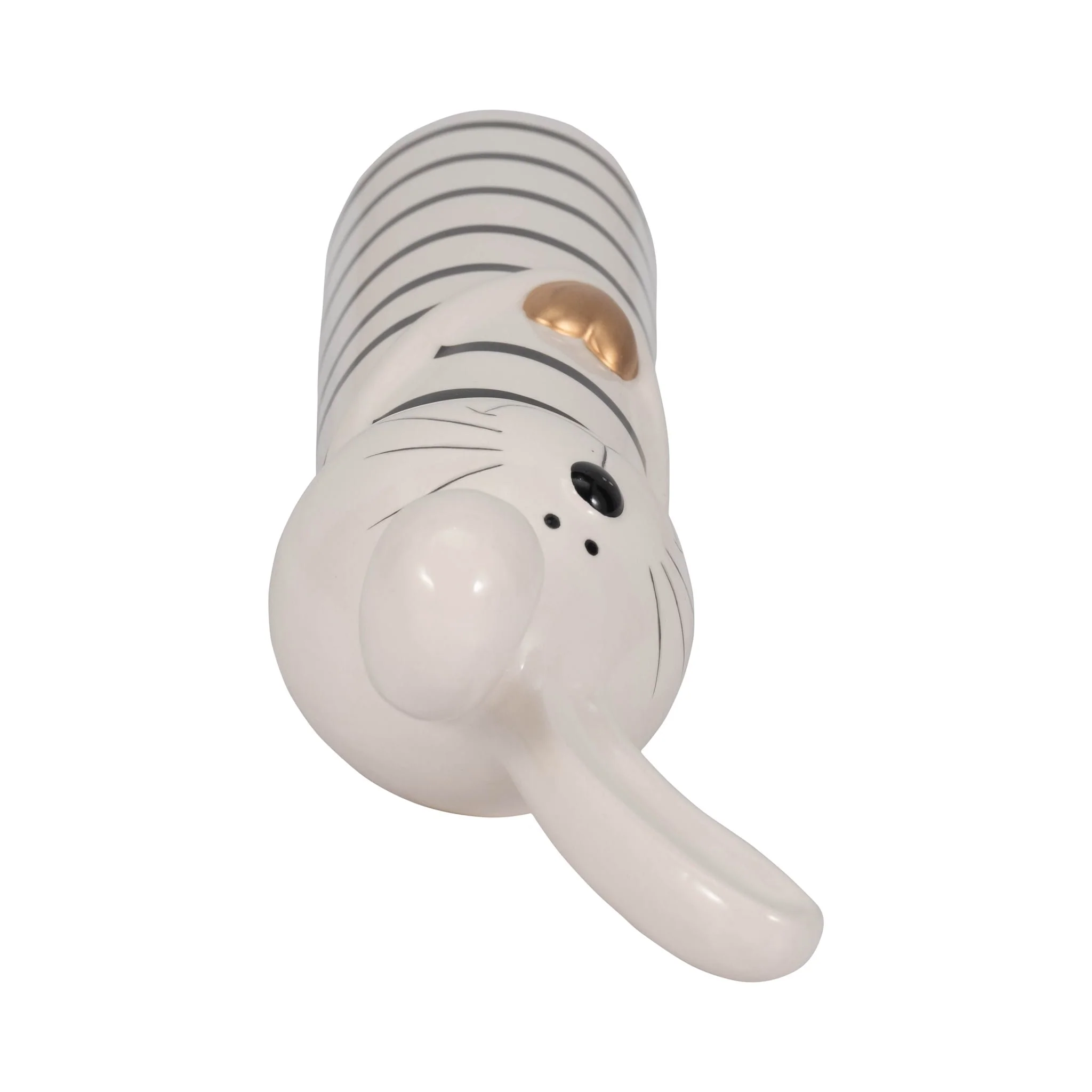 12" Lines Bunny With Gold Heart, White/black - Image 6