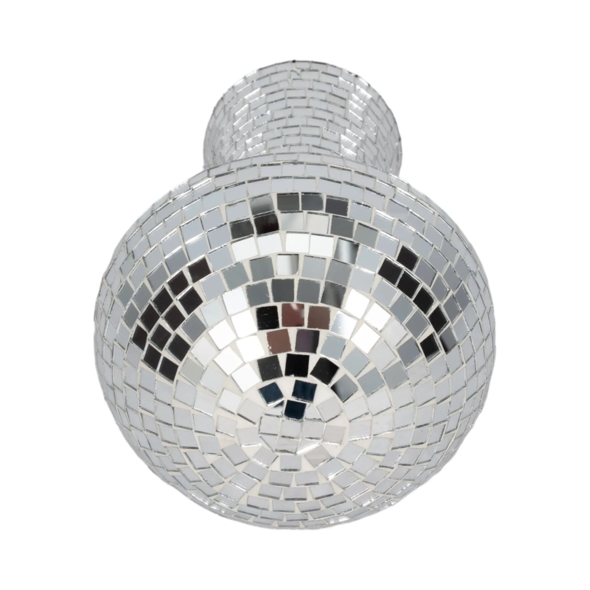 12" Mosaic Mushroom, Silver - Image 4