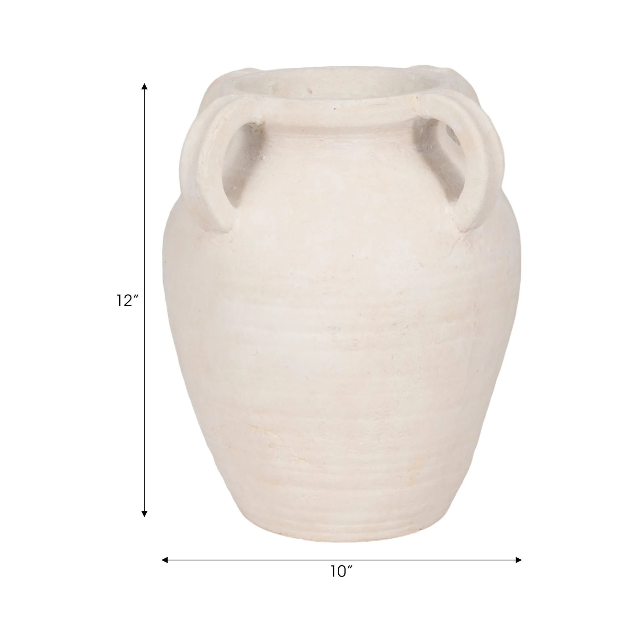 12" Multi Handle Jug, White - Image 8