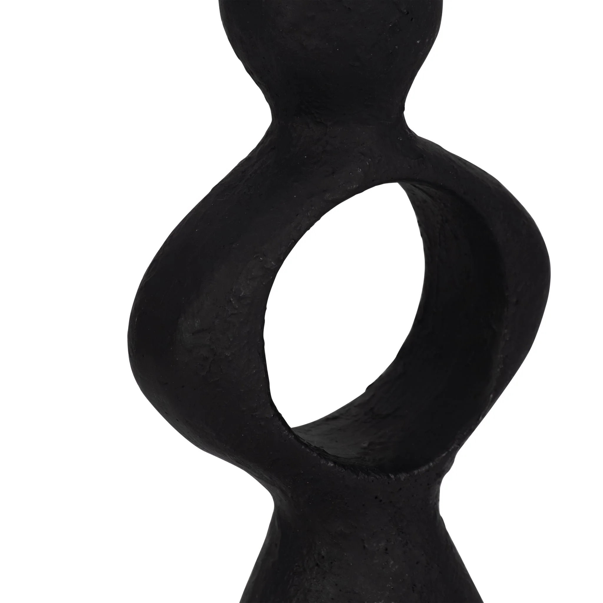 12" Open Cut-out Taper Holder, Black - Image 5