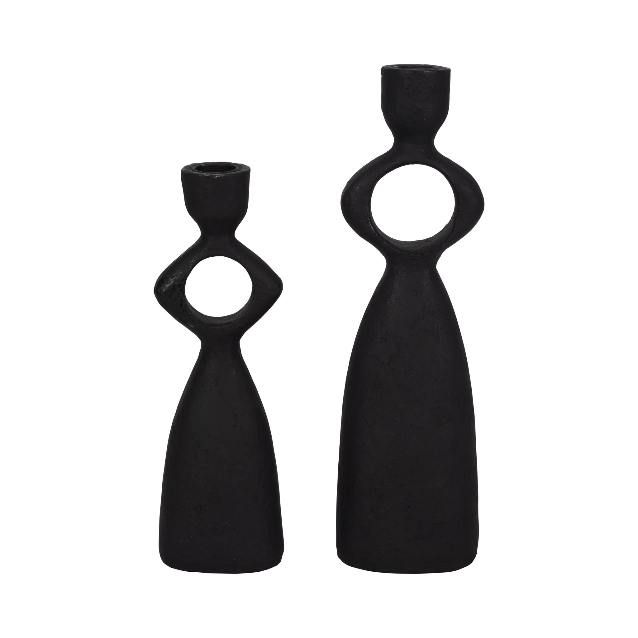 12" Open Cut-out Taper Holder, Black - Image 8
