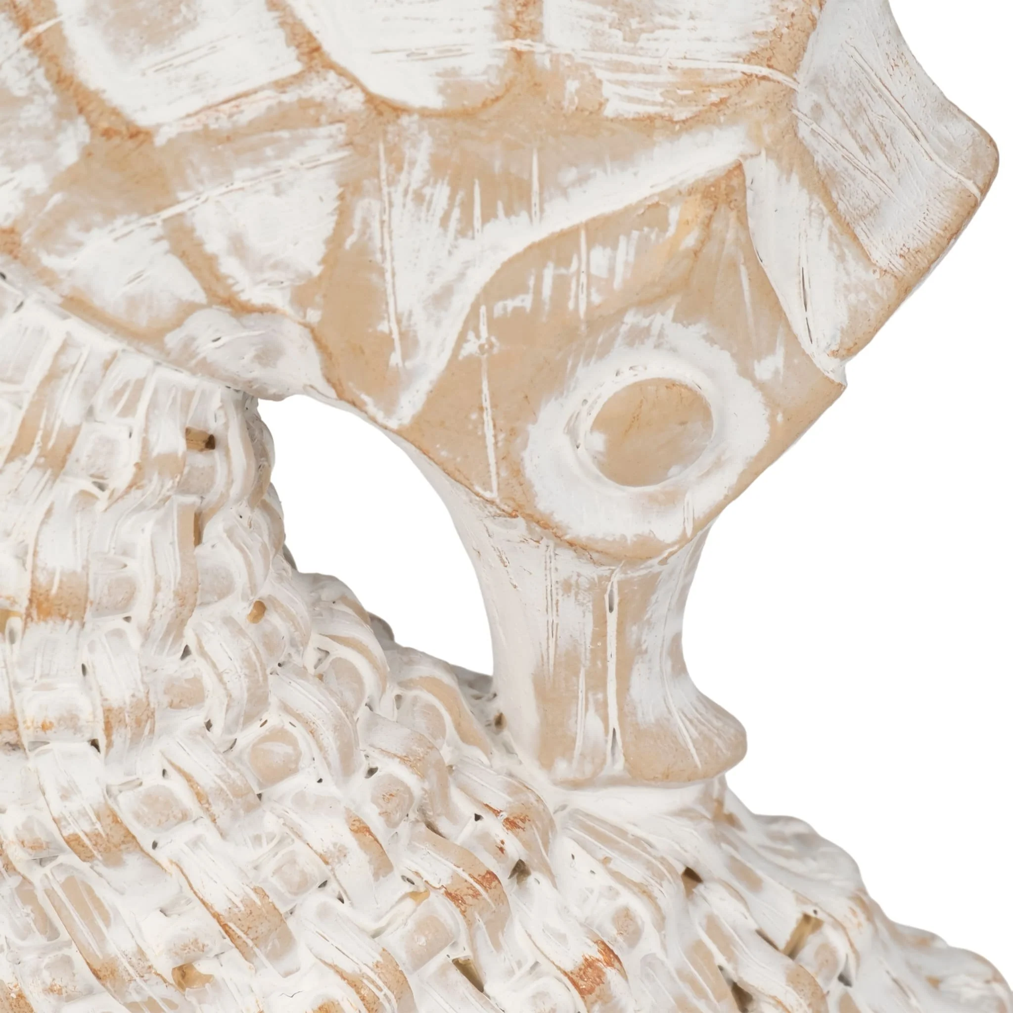 12" Resin Wicker Seahorse, White - Image 5