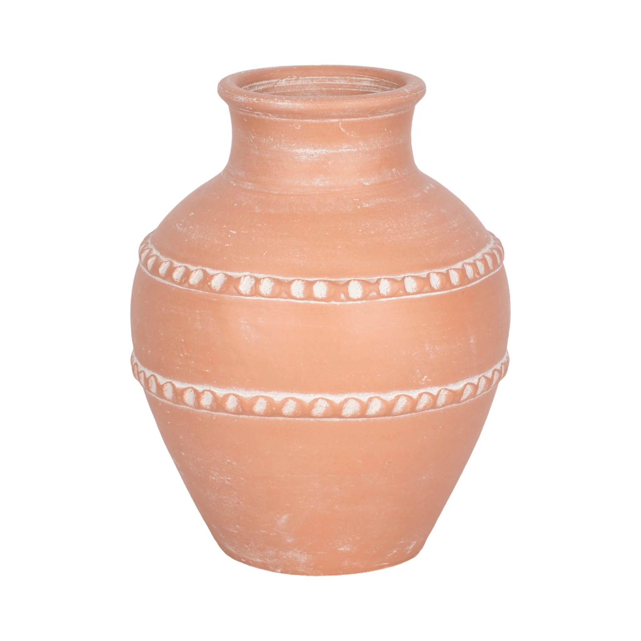12" Traditional Terracotta Vase, Terracotta - Image 3