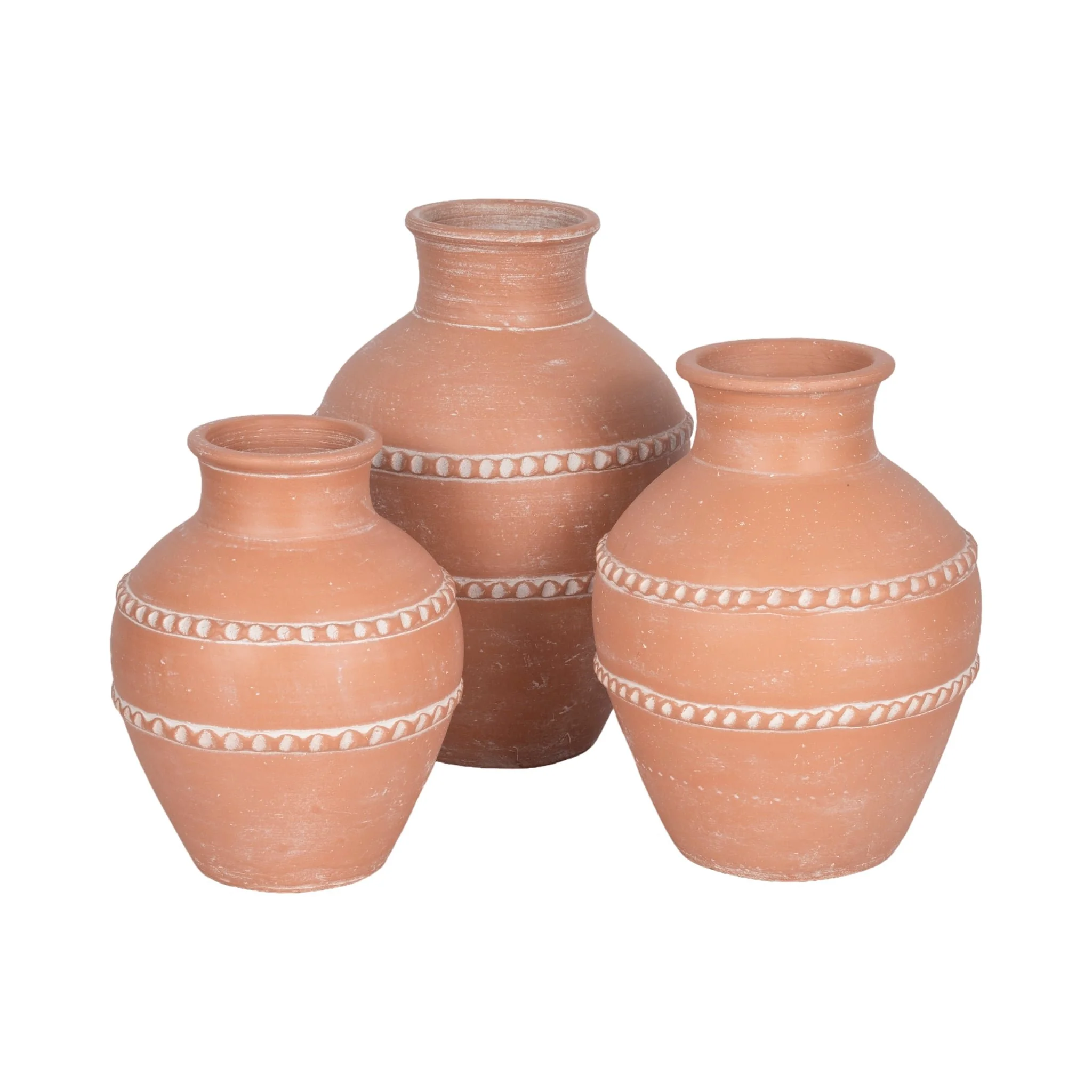 12" Traditional Terracotta Vase, Terracotta - Image 7