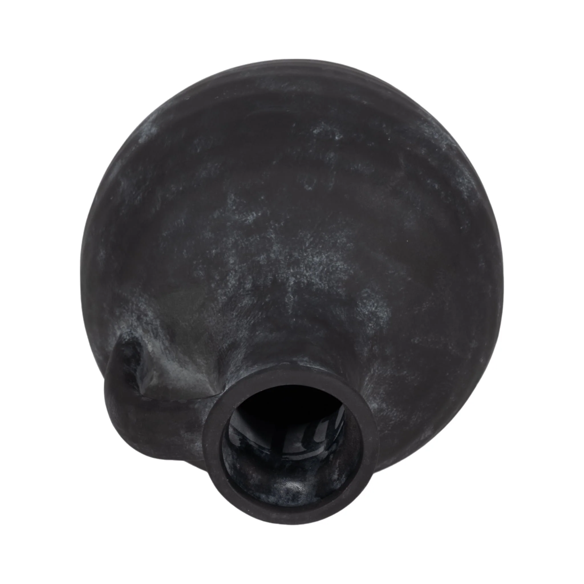 12" Weathered Jug With Handle, Black - Image 6