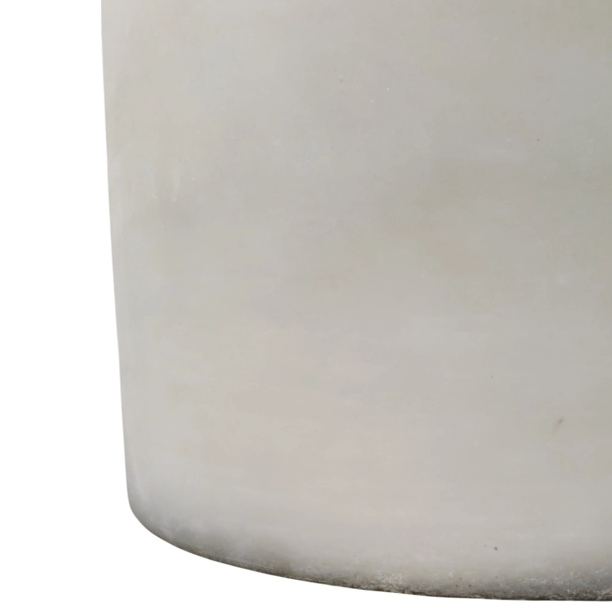 12x10" 349 Oz Jasmine Frosted Glass Candle, Clear - Image 5