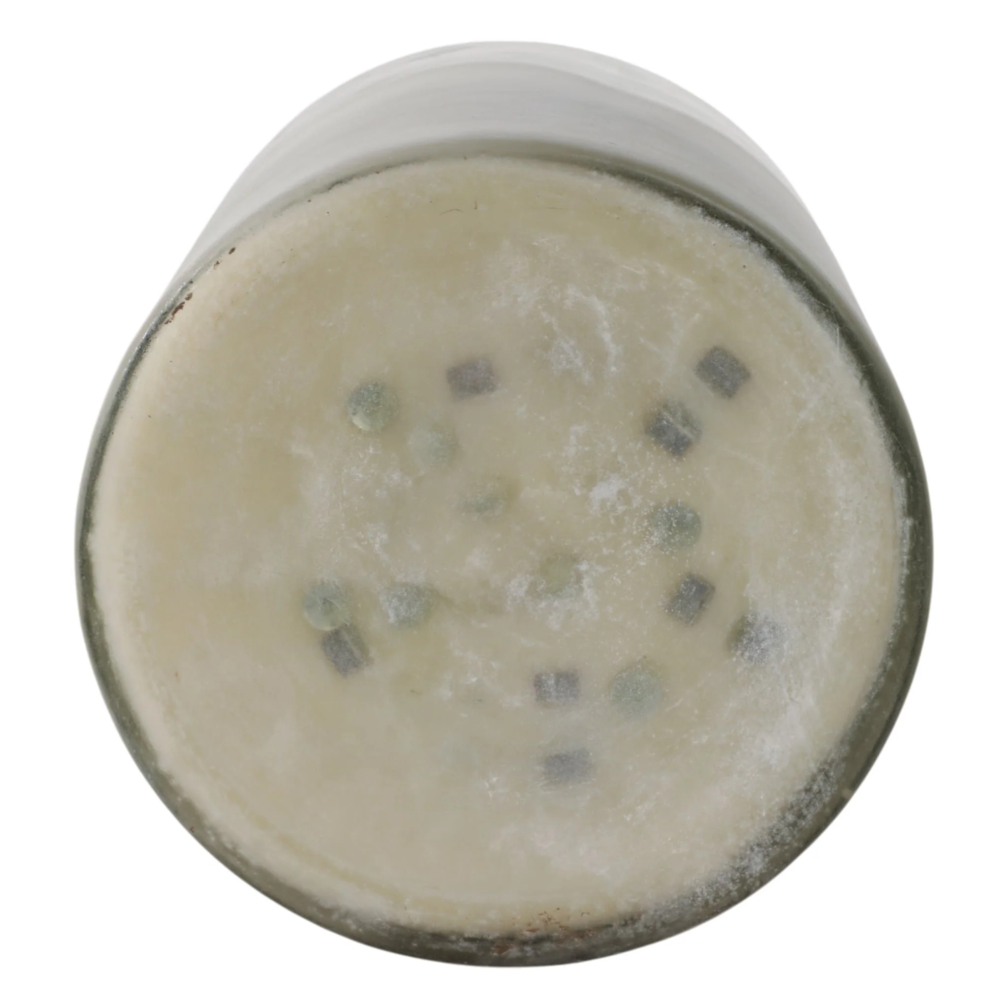 12x10" 349 Oz Jasmine Frosted Glass Candle, Clear - Image 7