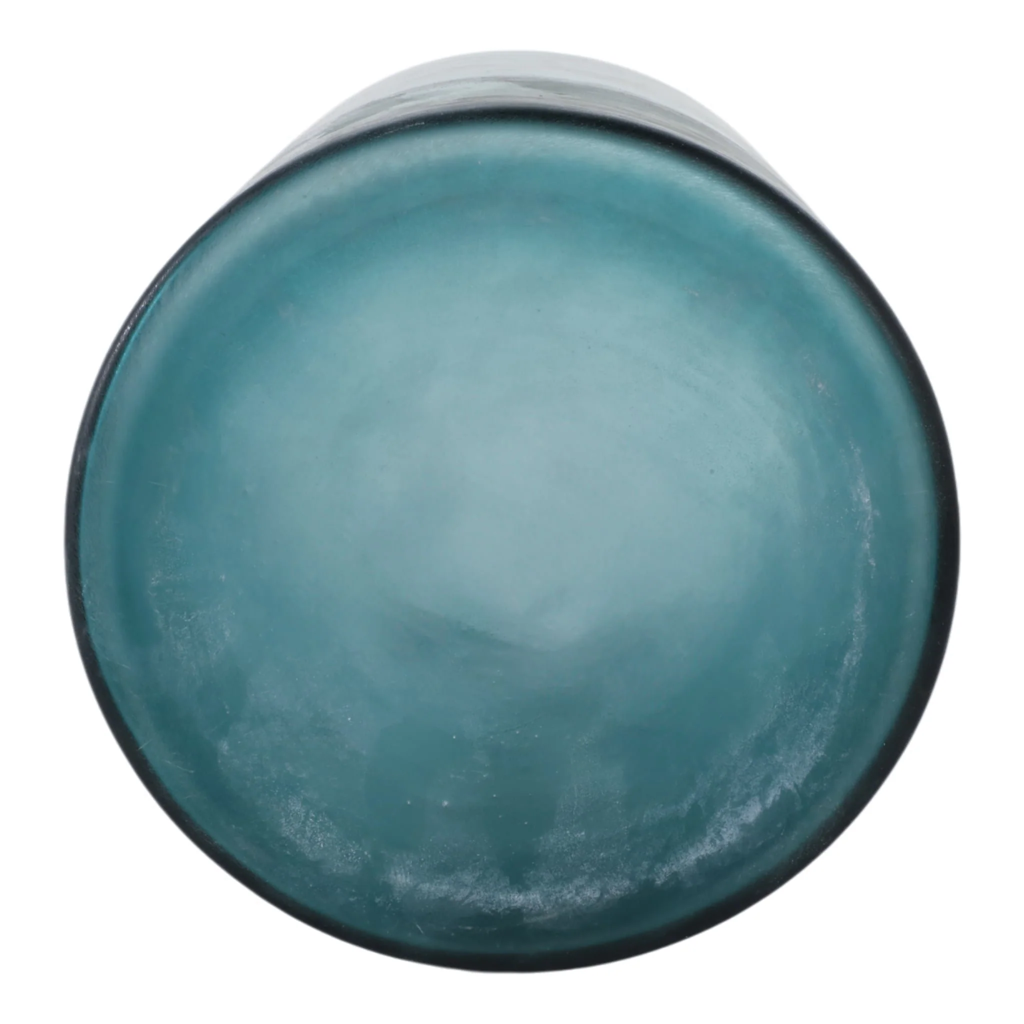 12x10" Frosted Bottom Hurricane, Blue - Image 7