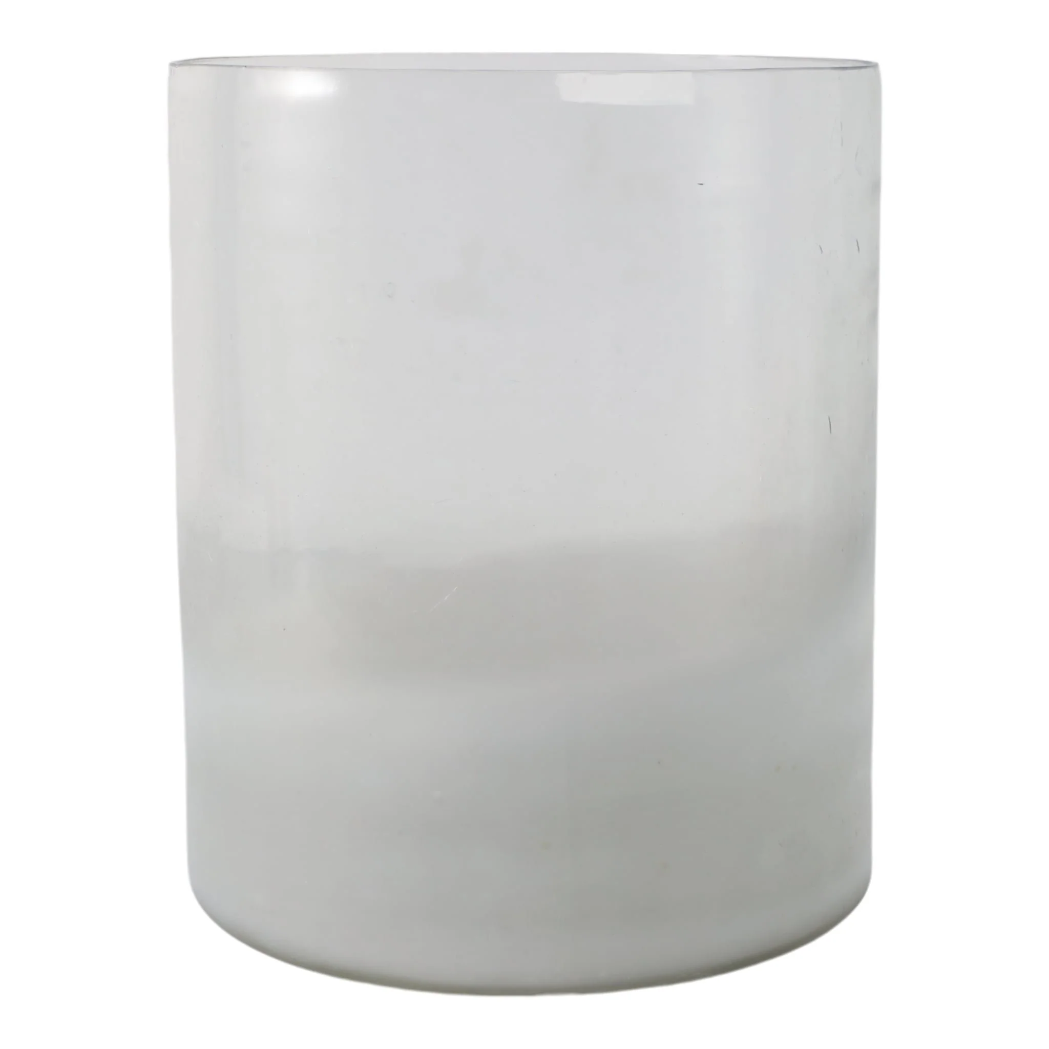 12x10" Frosted Bottom Hurricane, Clear - Image 2