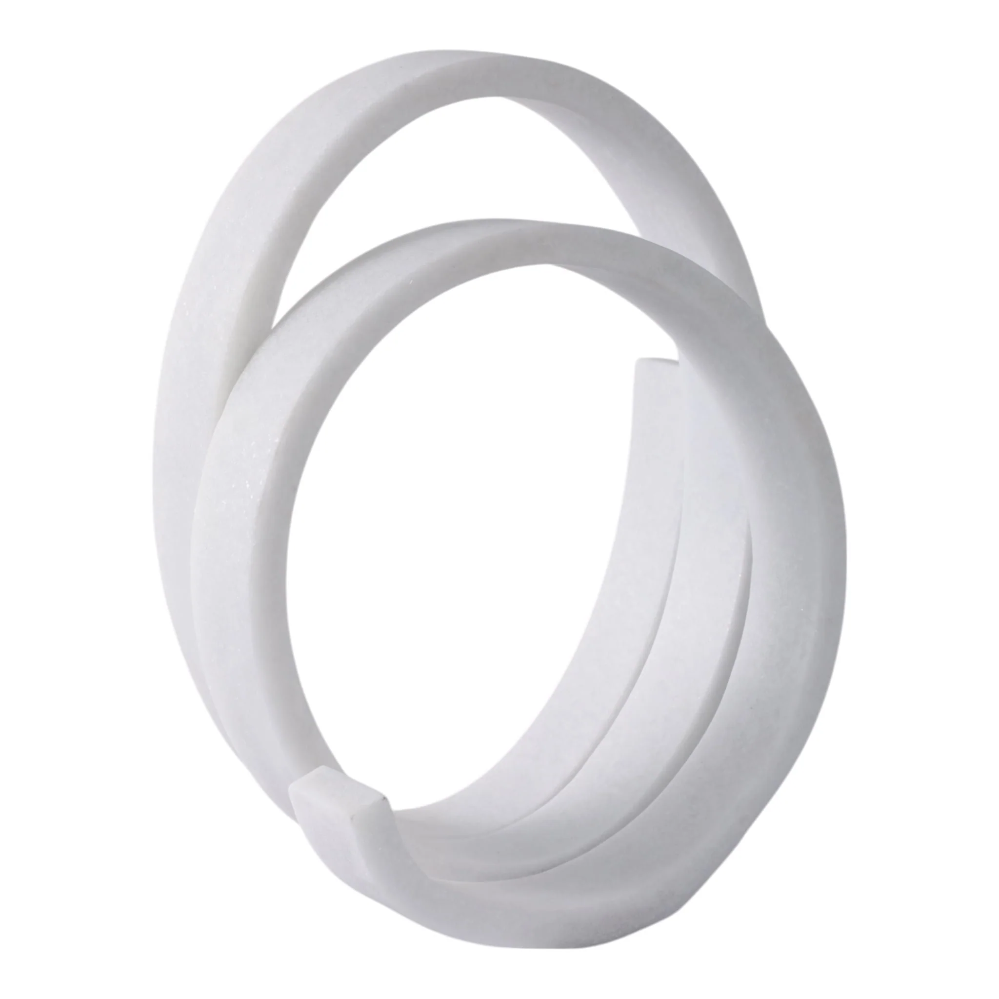12x10" Loopy Resin Object, White - Image 2