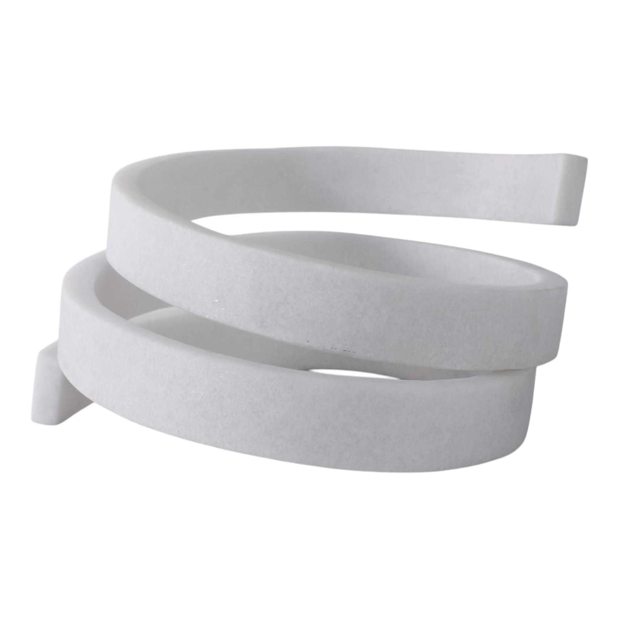 12x10" Loopy Resin Object, White - Image 6