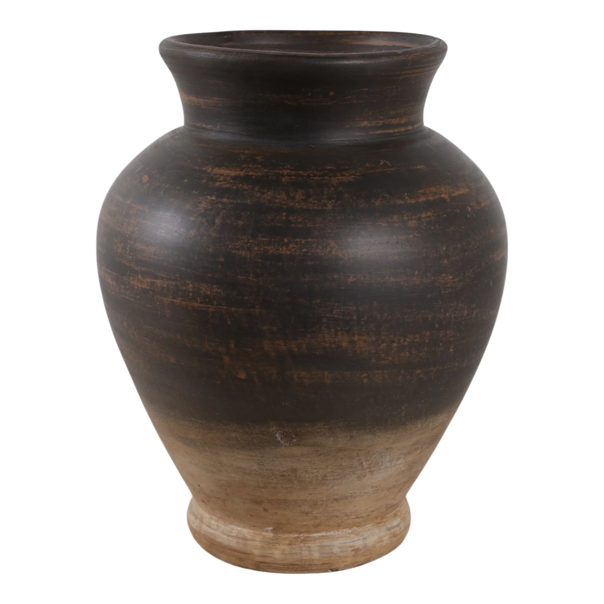 12x10" Traditional Terracotta Vase,chocolate Brown - Image 3