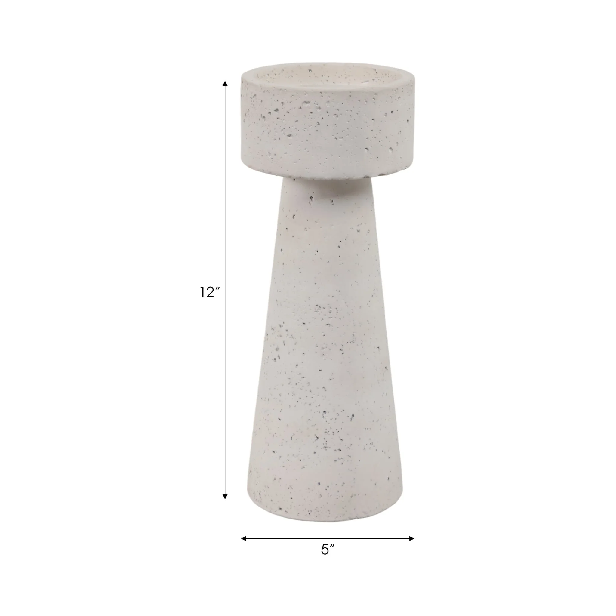 12x5" Taper & Pillar Holder, White - Image 8