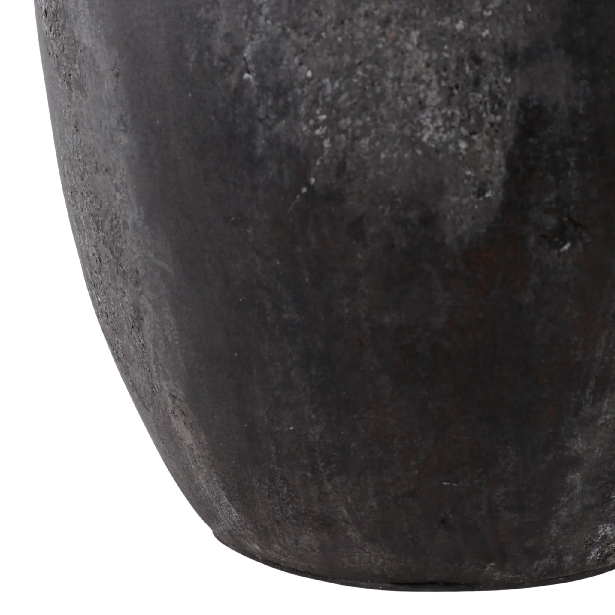 12x9" Terracotta Vase, Black - Image 5