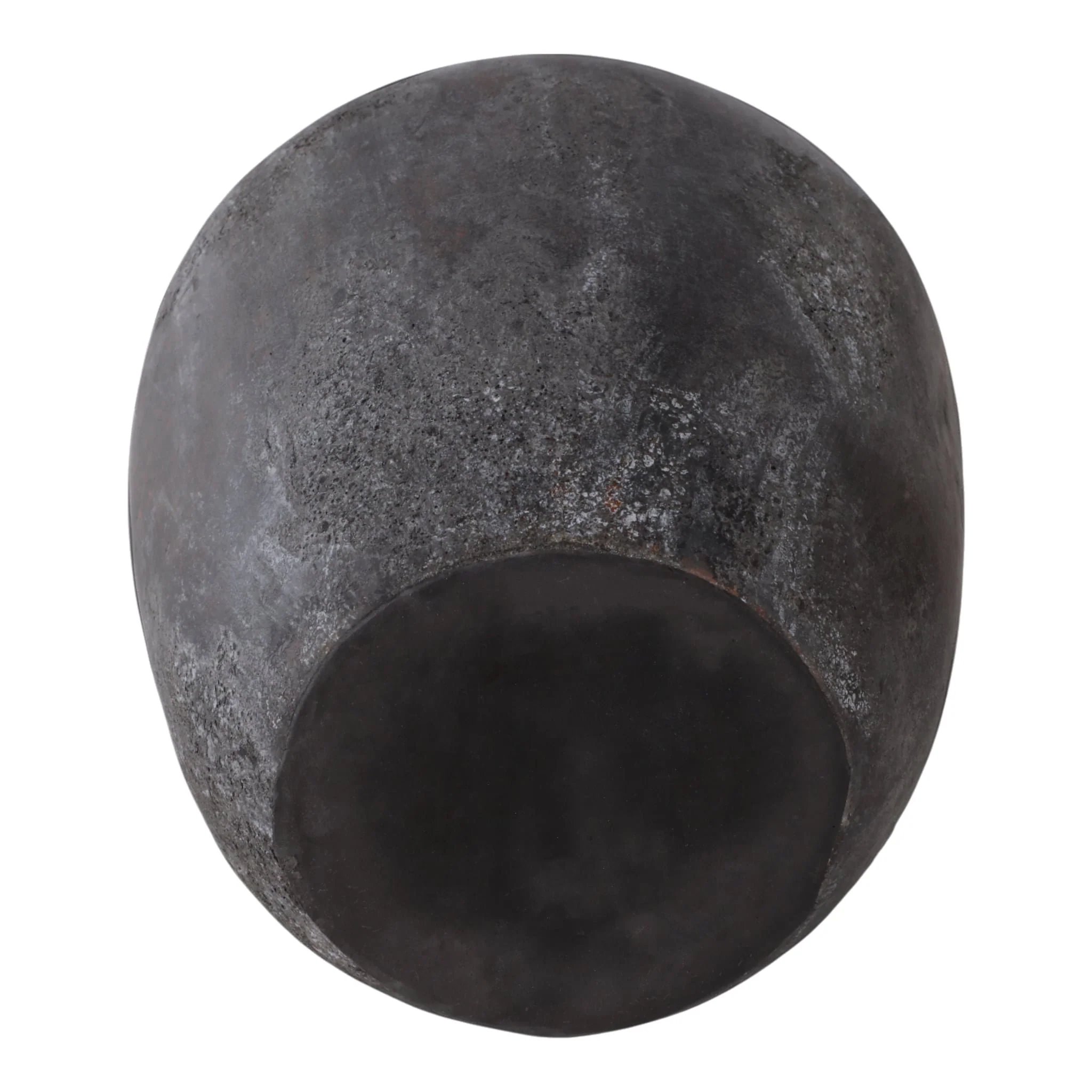 12x9" Terracotta Vase, Black - Image 7