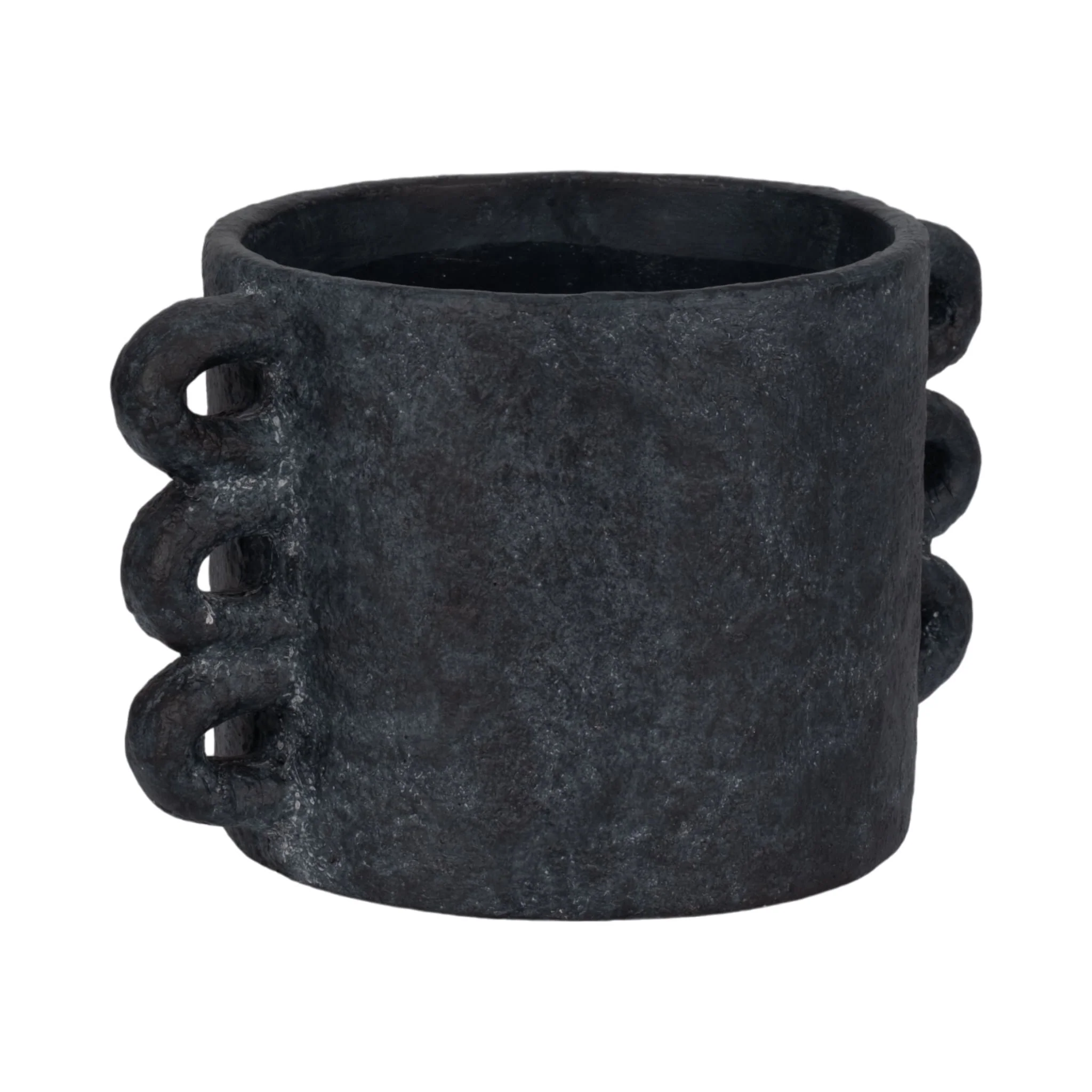 13" Arch Handle Planter, Black - Image 2