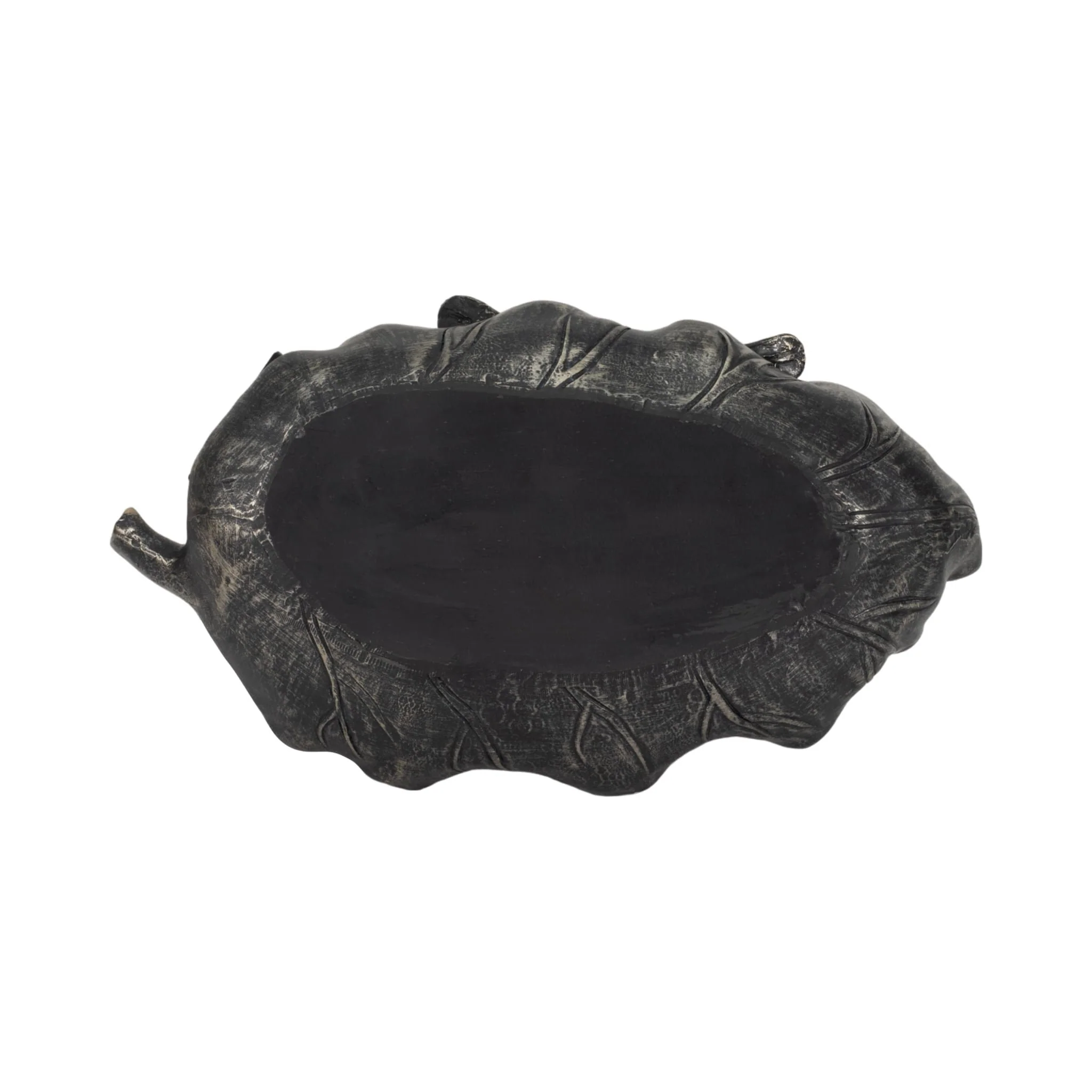 13" Birdbath With Solar Orb, Bronze - Image 8