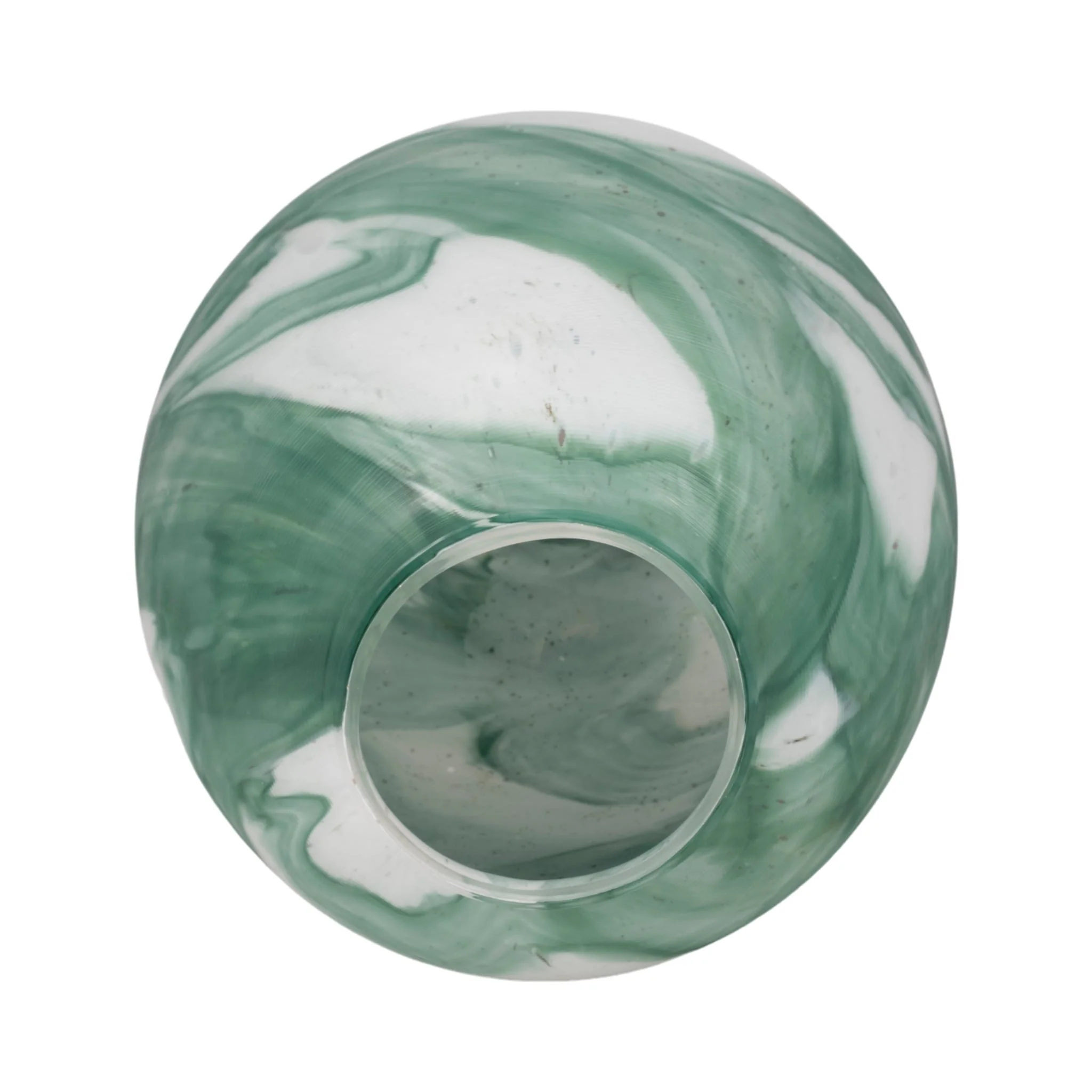 13" Ebb & Flow Vase, Green/clear - Image 5