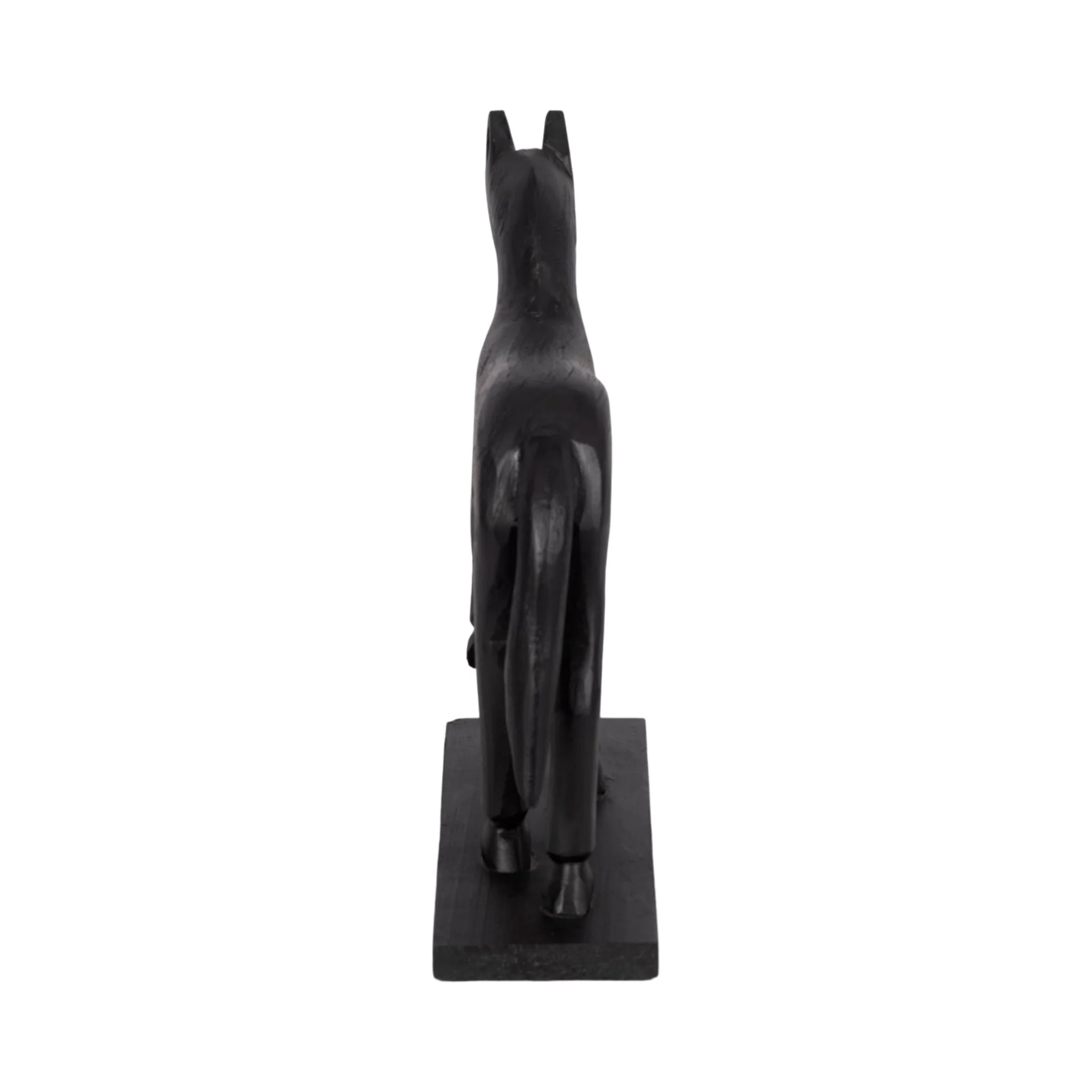 13" Galloping Horse On Base, Black - Image 4