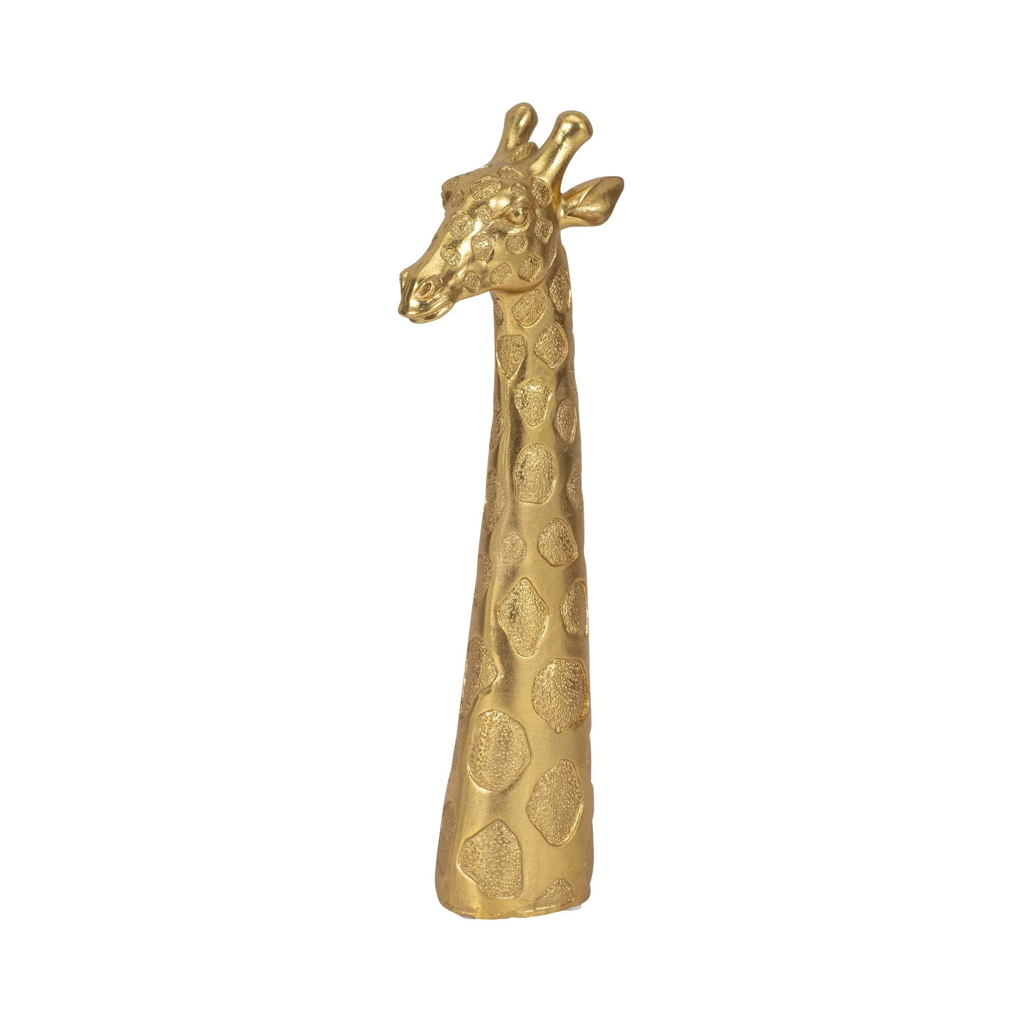 13" Giraffe Head Tabletop Decor, Gold - Image 2