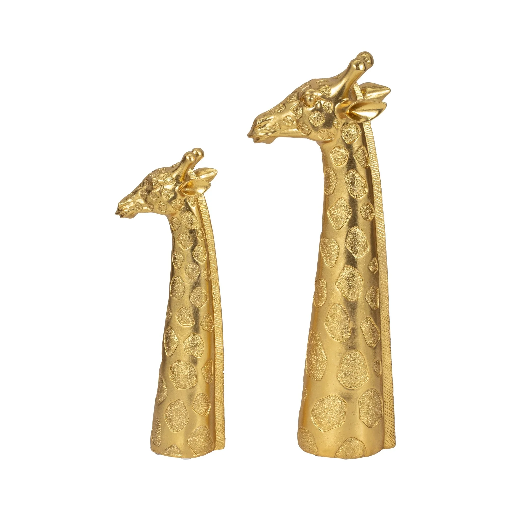 13" Giraffe Head Tabletop Decor, Gold - Image 8