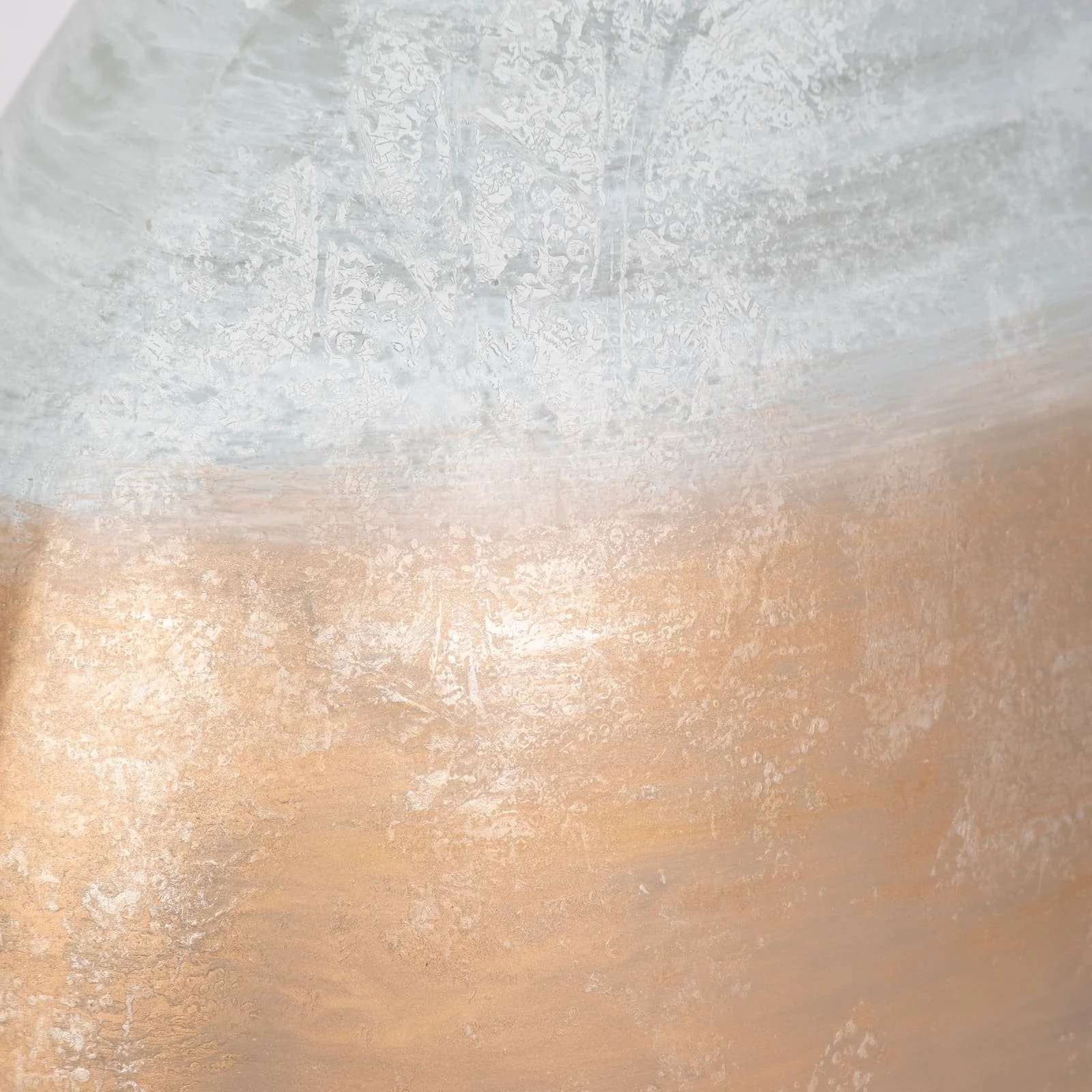 13" Gold Ombre Round Vase, White/gold - Image 5