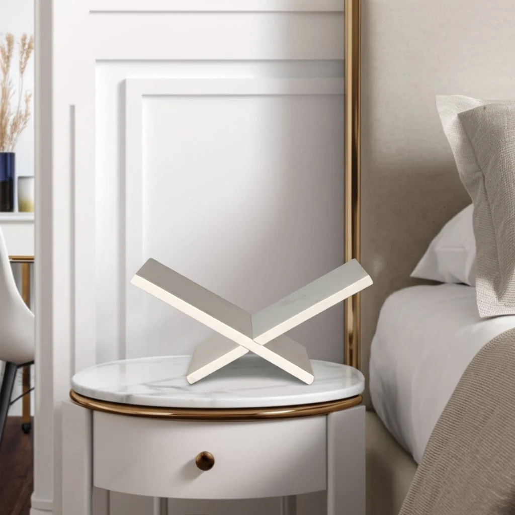 13" Marble Bookstand, White, Kd - Image 11