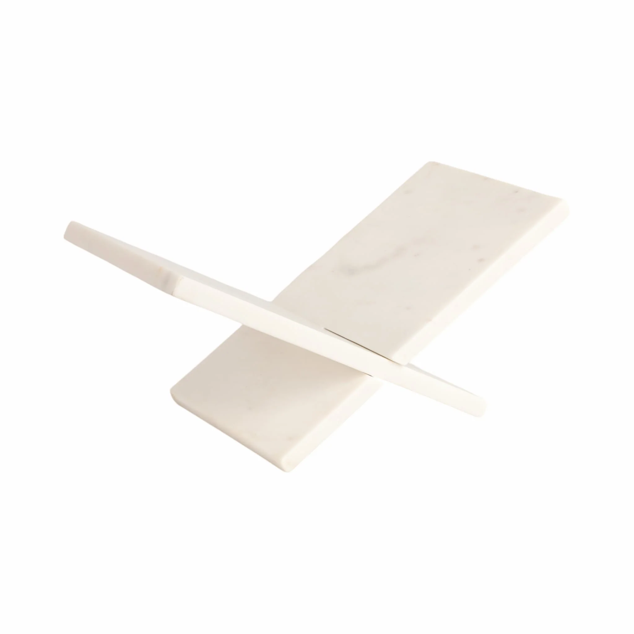 13" Marble Bookstand, White, Kd - Image 3