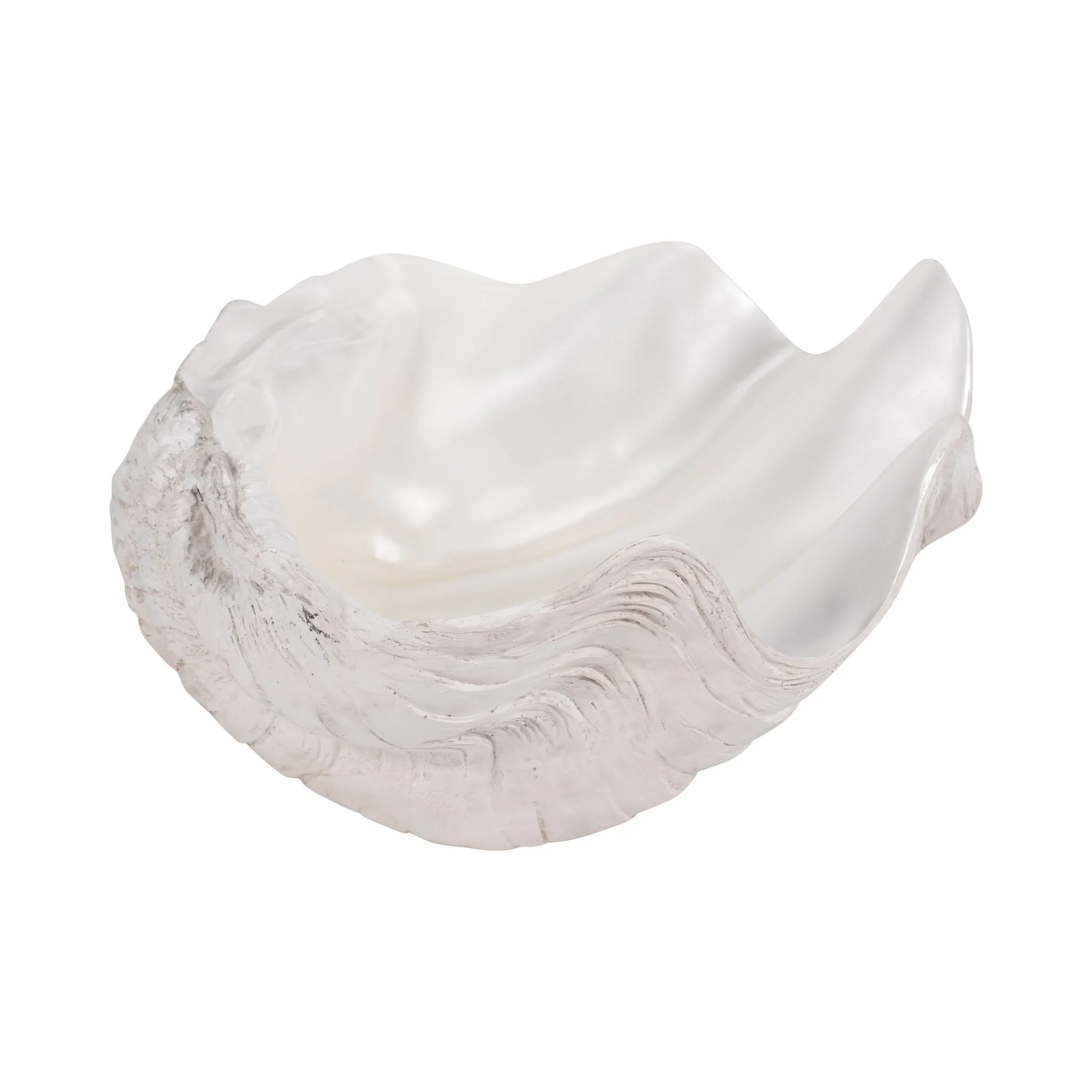 13" Pearlized Shell Bowl, Ivory - Image 4
