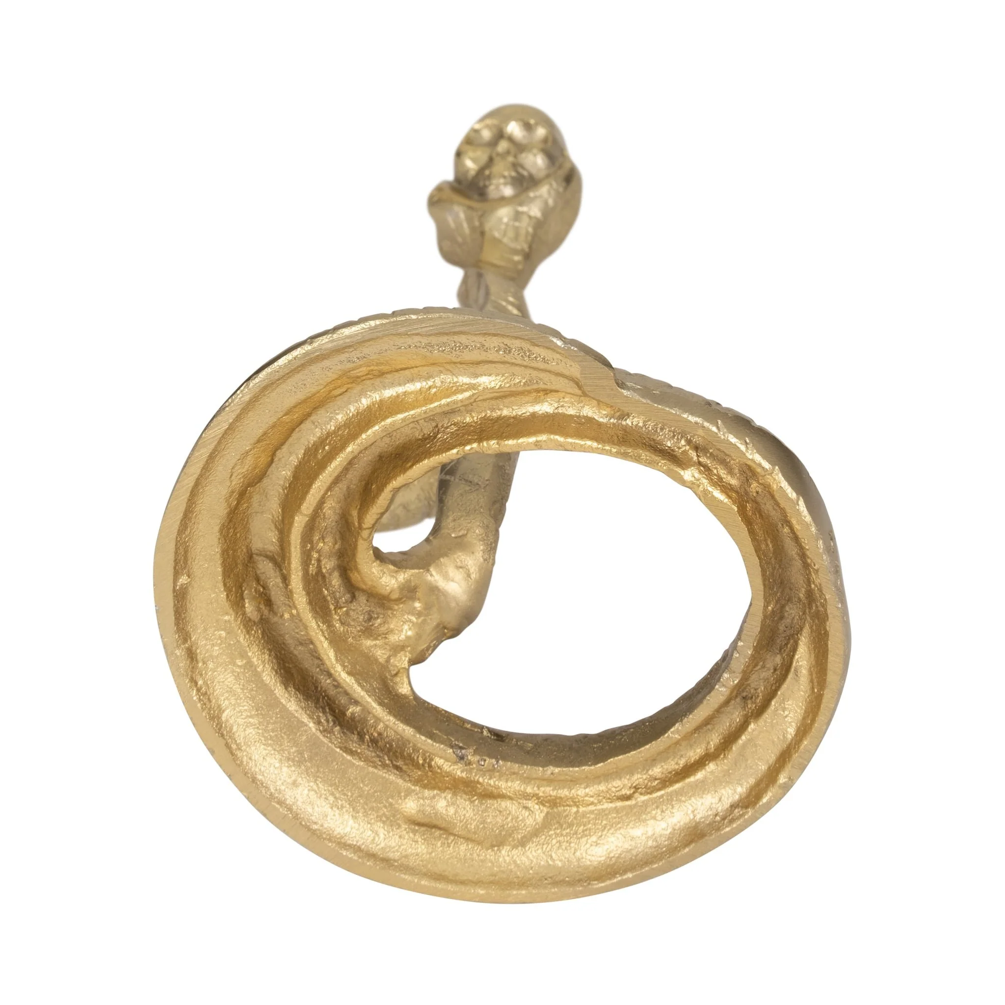 13" Snake Taper Candle Holder, Gold - Image 8