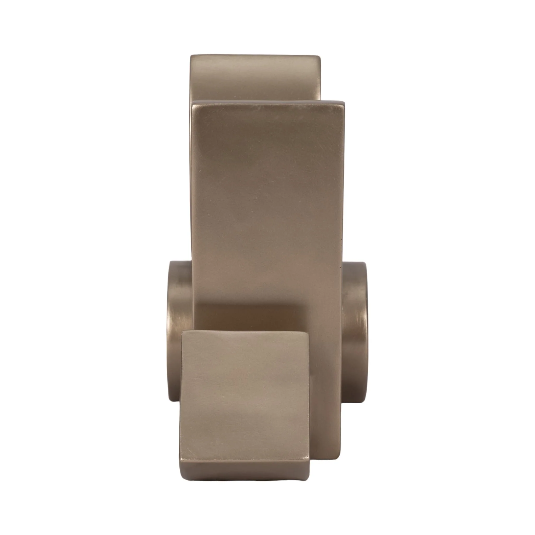 13" Stacked Shapes Sculpture, Champagne - Image 3