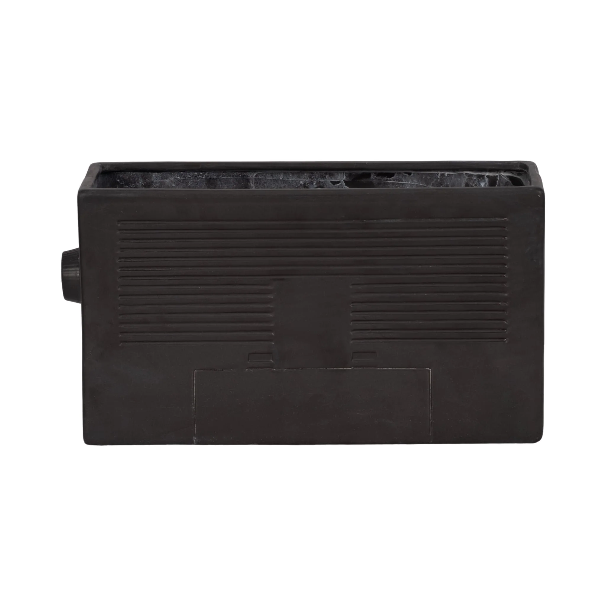 13" Stereo Planter, Grey - Image 4