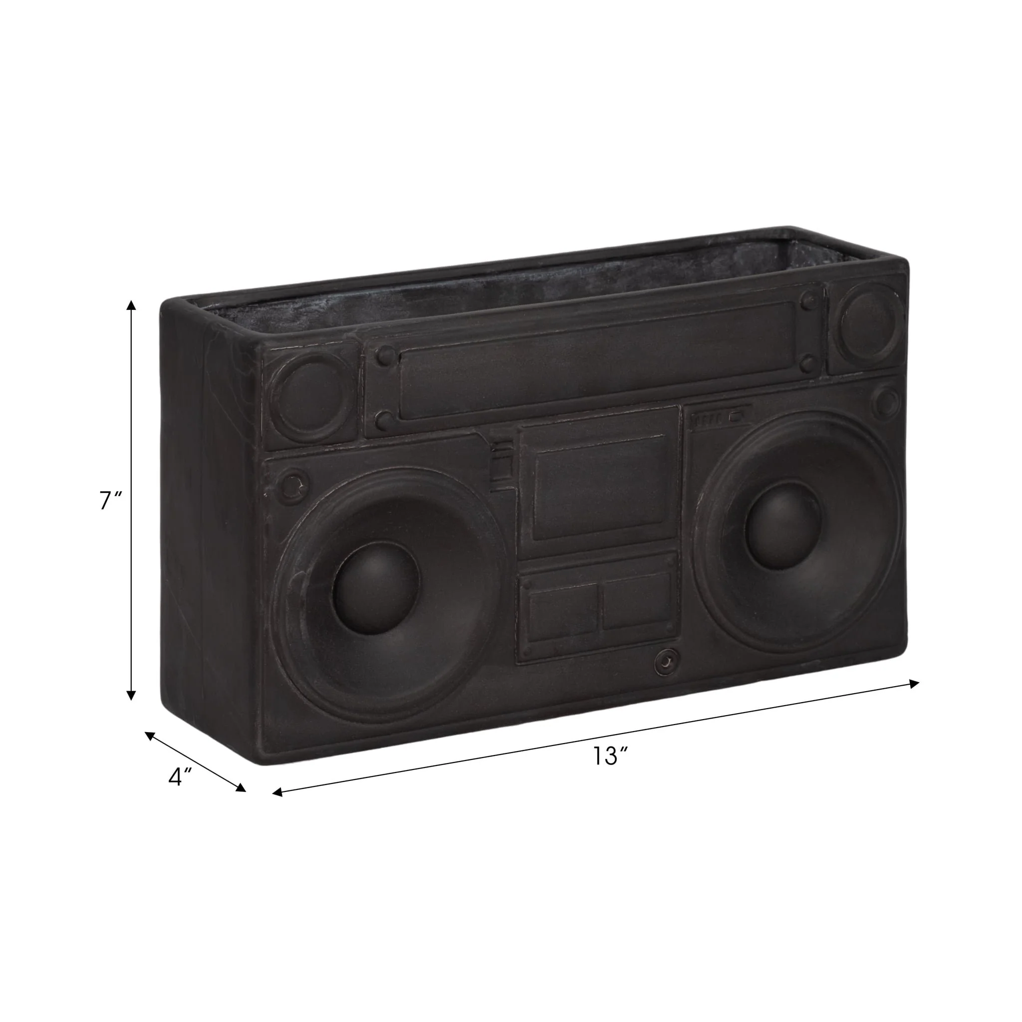 13" Stereo Planter, Grey - Image 8