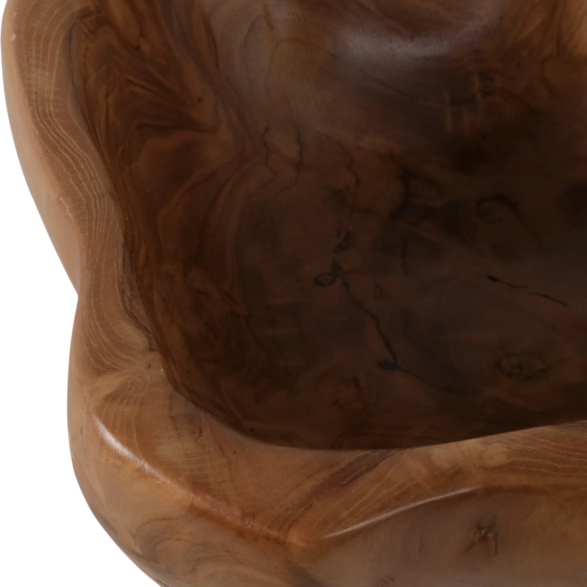 13x6" Teak Wood Bowl, Natural - Image 5