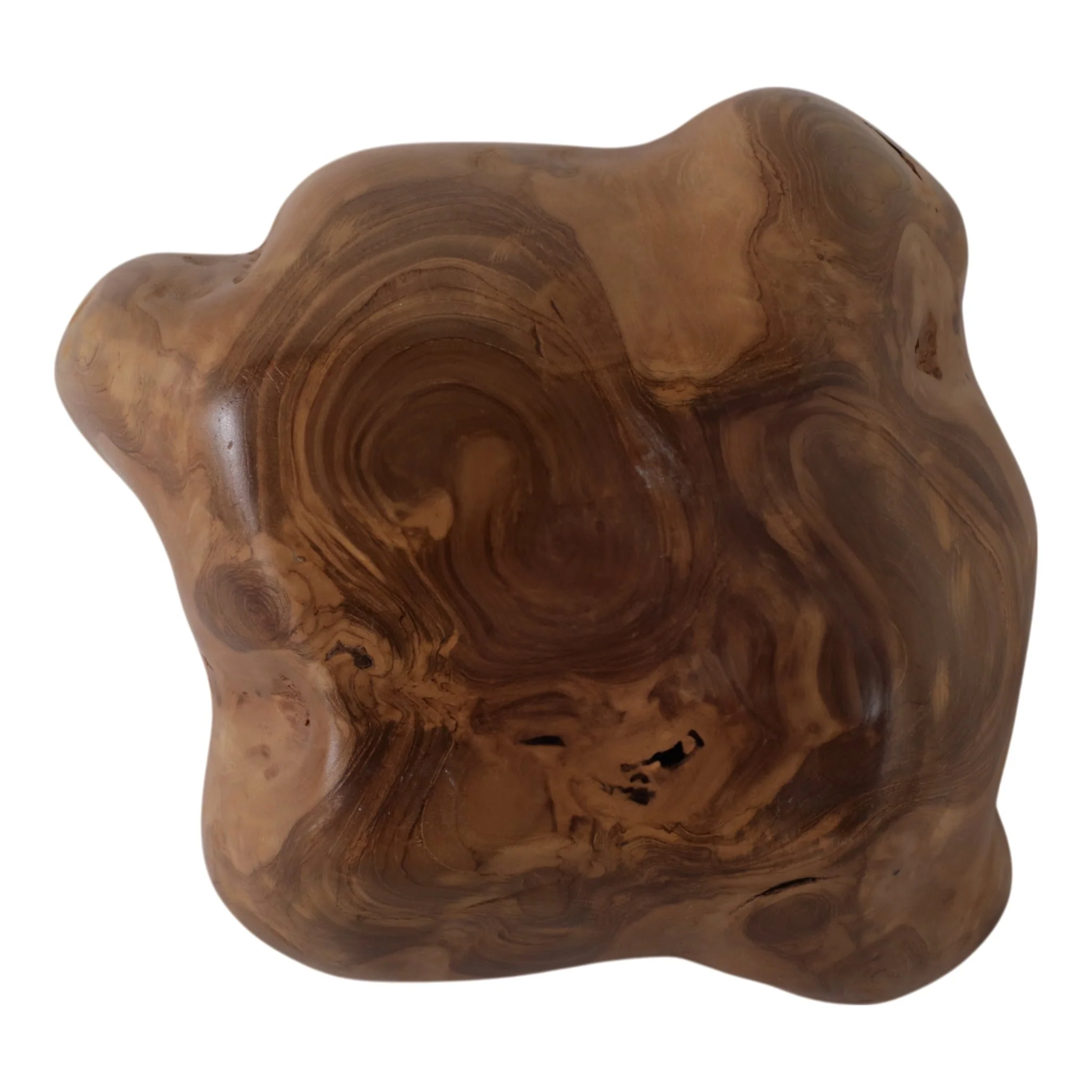 13x6" Teak Wood Bowl, Natural - Image 7