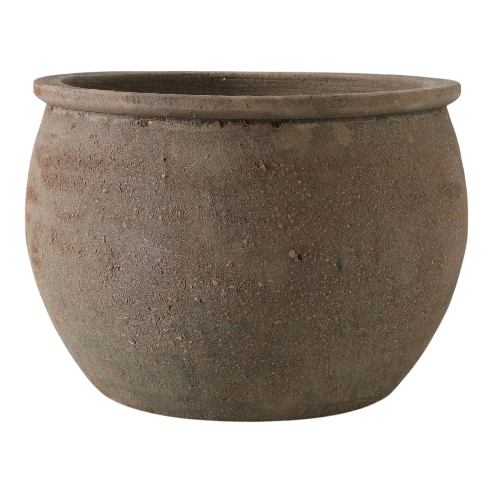 13x9" Traditional Pot Planter, Dark Brown - Image 3