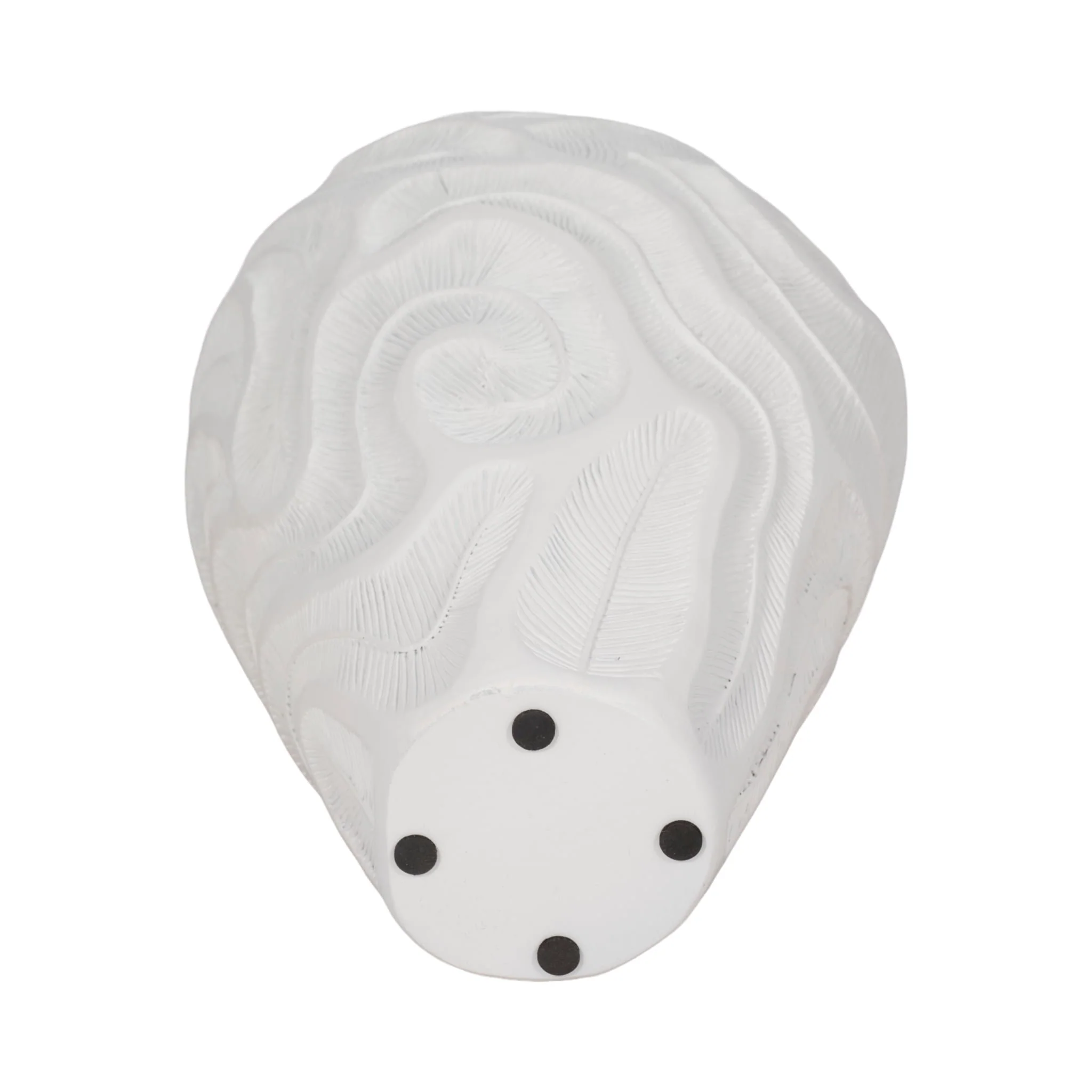 14" Coastal Coral Vase, White - Image 7