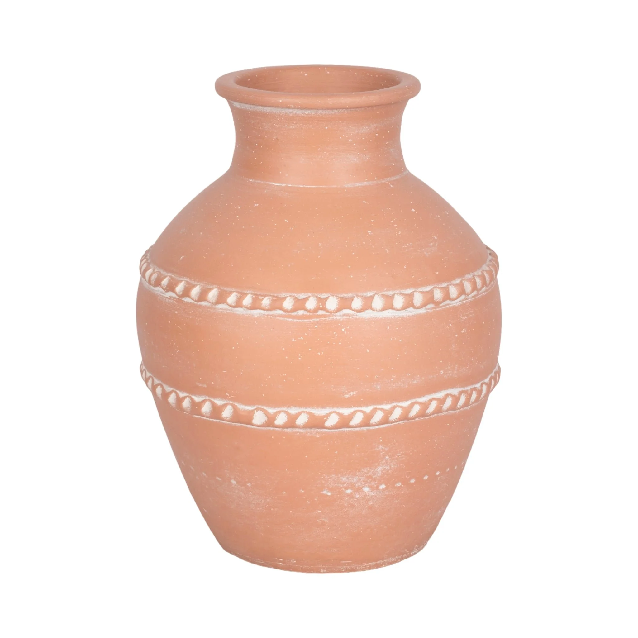 14" Traditional Terracotta Vase, Terracotta - Image 3
